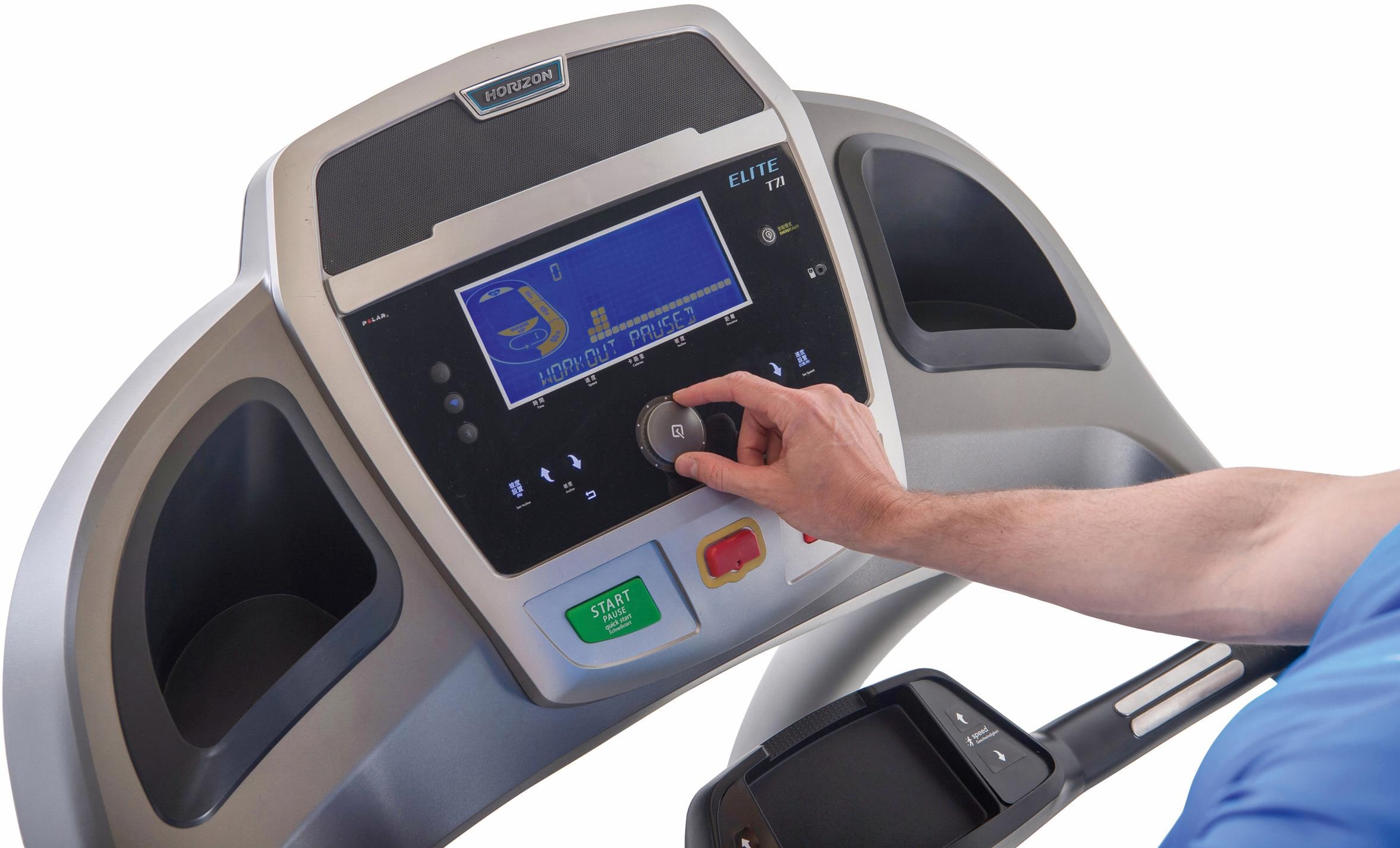 Horizon Fitness Laufband »Elite T7.1«, (mit Bluetooth-Funktion und Leseablage), bis max. 20 km/h, klappbar