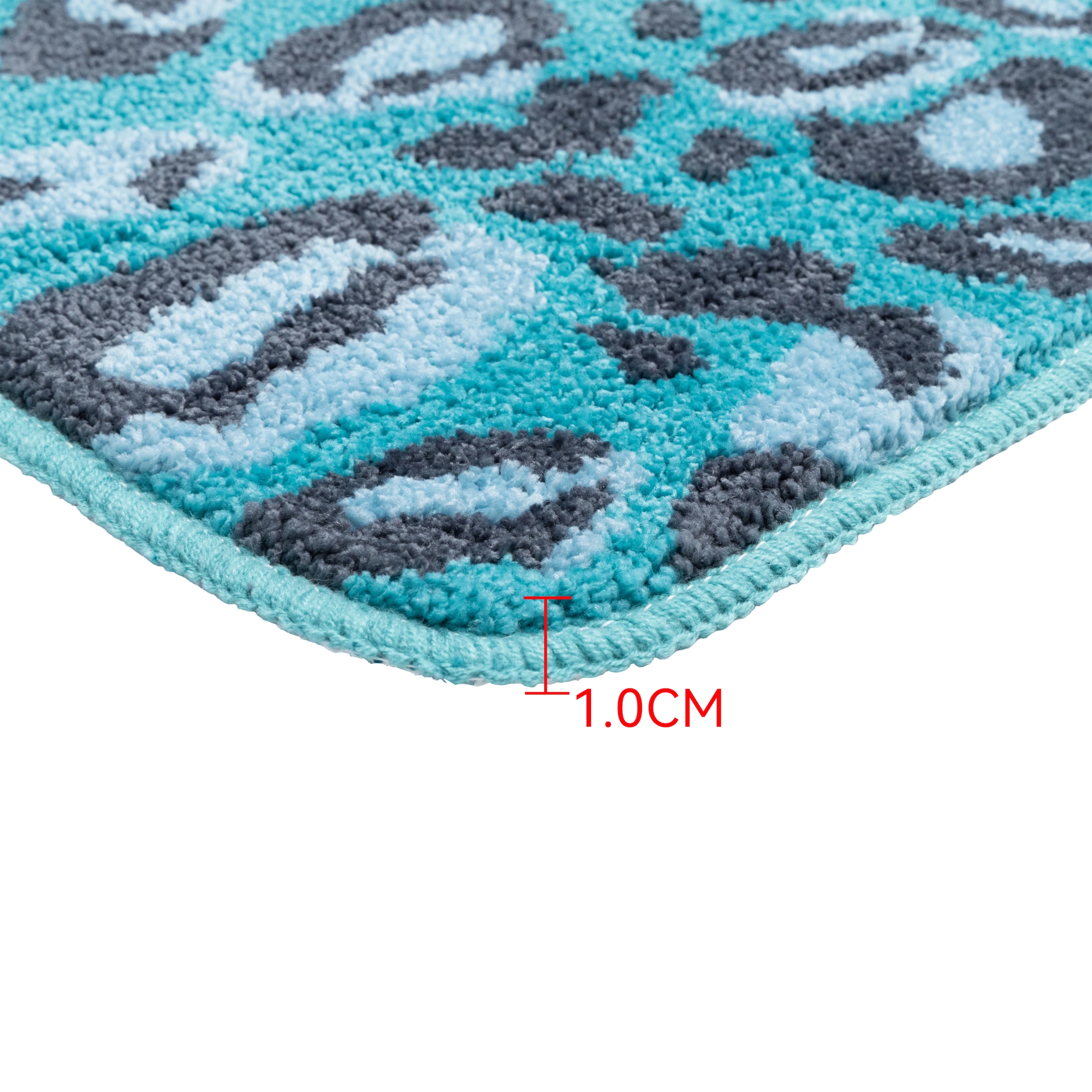 OTTO home Badematte »Regona Leo, Badvorleger, Badezimmer Teppich, Duschvorleger« Höhe 10 mm rutschhemmend beschichtet fußbodenheizungsgeeignet | schnell trocknend Leoparden-Muster, Animal Print, modern