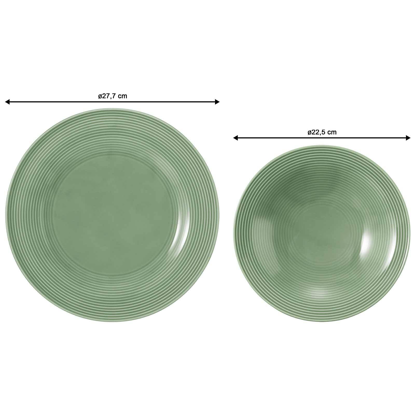 Seltmann Weiden Geschirr-Set »Tafelservice Beat Color Glaze 12er Set«