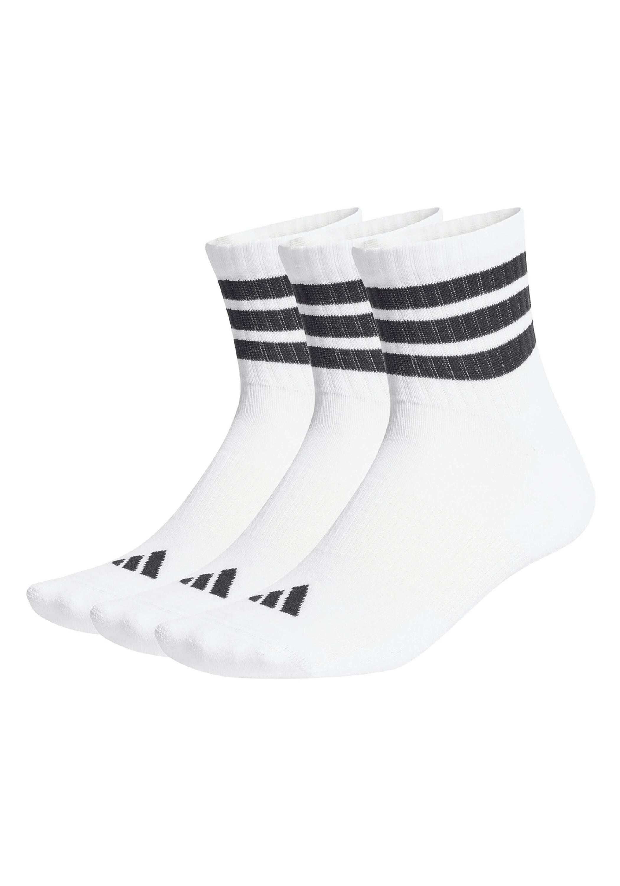 adidas Originals Kurzsocken »Socken 3-Stripes Cushioned Sportswear Mid-Cut Socks 3er Pack« 3 Paar tlg.