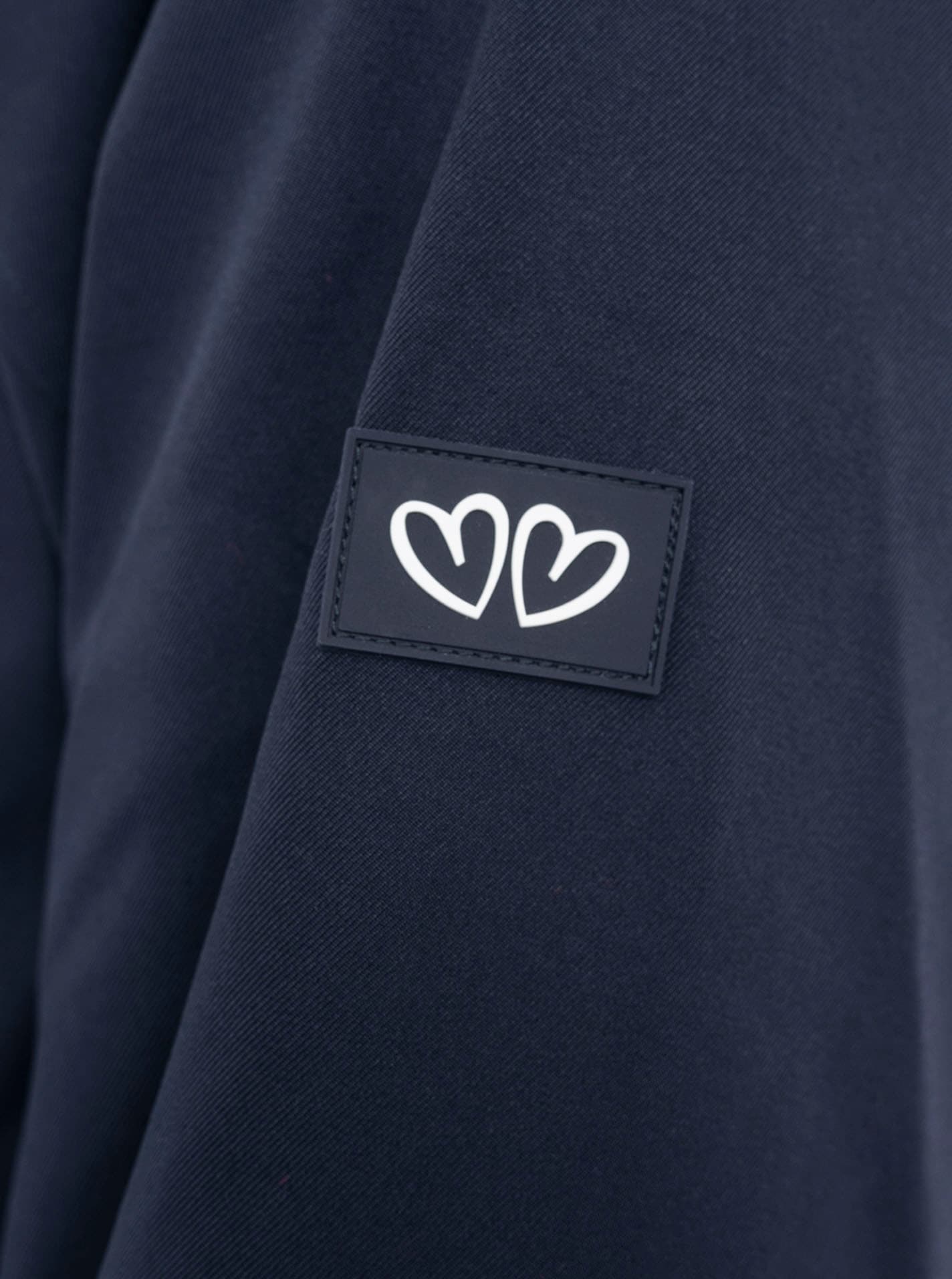 Zwillingsherz Kurzmantel »"Keep Smiling"« Kapuze, verdeckter Reißverschluss