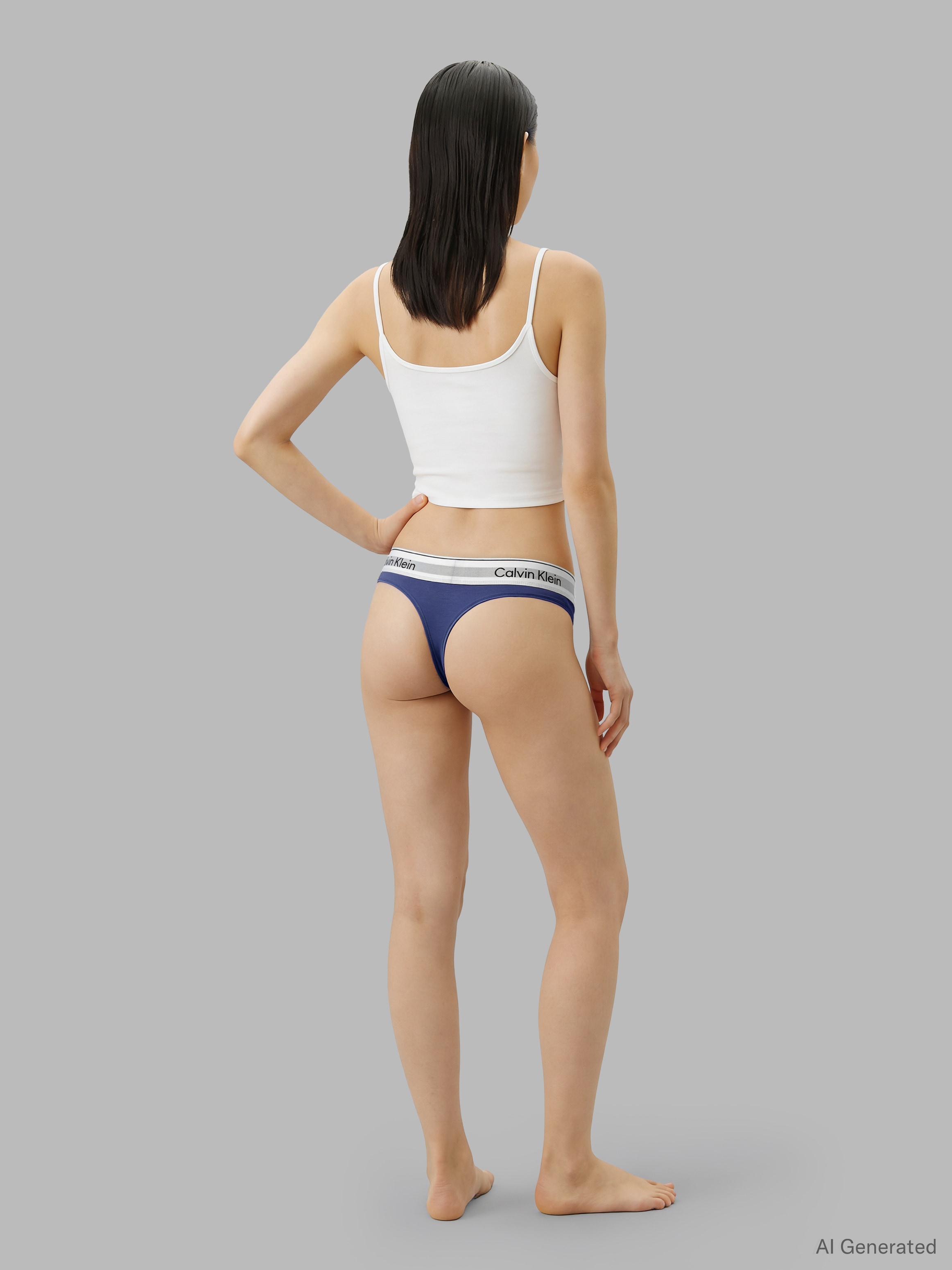 Calvin Klein Underwear Tanga »THONG 2PK« Packung, 2er-Pack,  Körpernahe Passform mit elastischem Bund