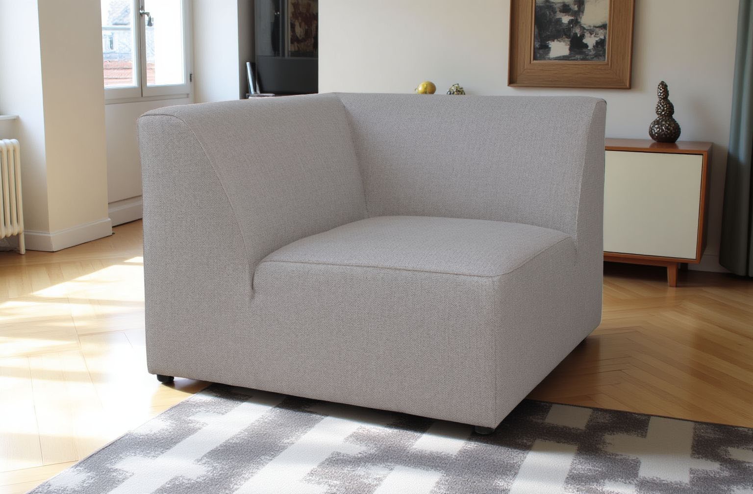 INOSIGN Sofa-Eckelement »Koa, Sofamodul, passend zur Serie KOA«, in Webstoff, weicher Lounge-Sitzkomfort