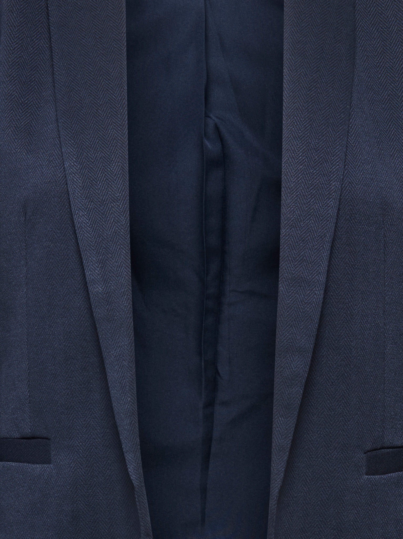 ONLY Longblazer »ONLESKA-ADDY LIFE L/S HB BLAZER CC TLR« mit Reverskragen, verschlusslose Form, Fischgratmuster