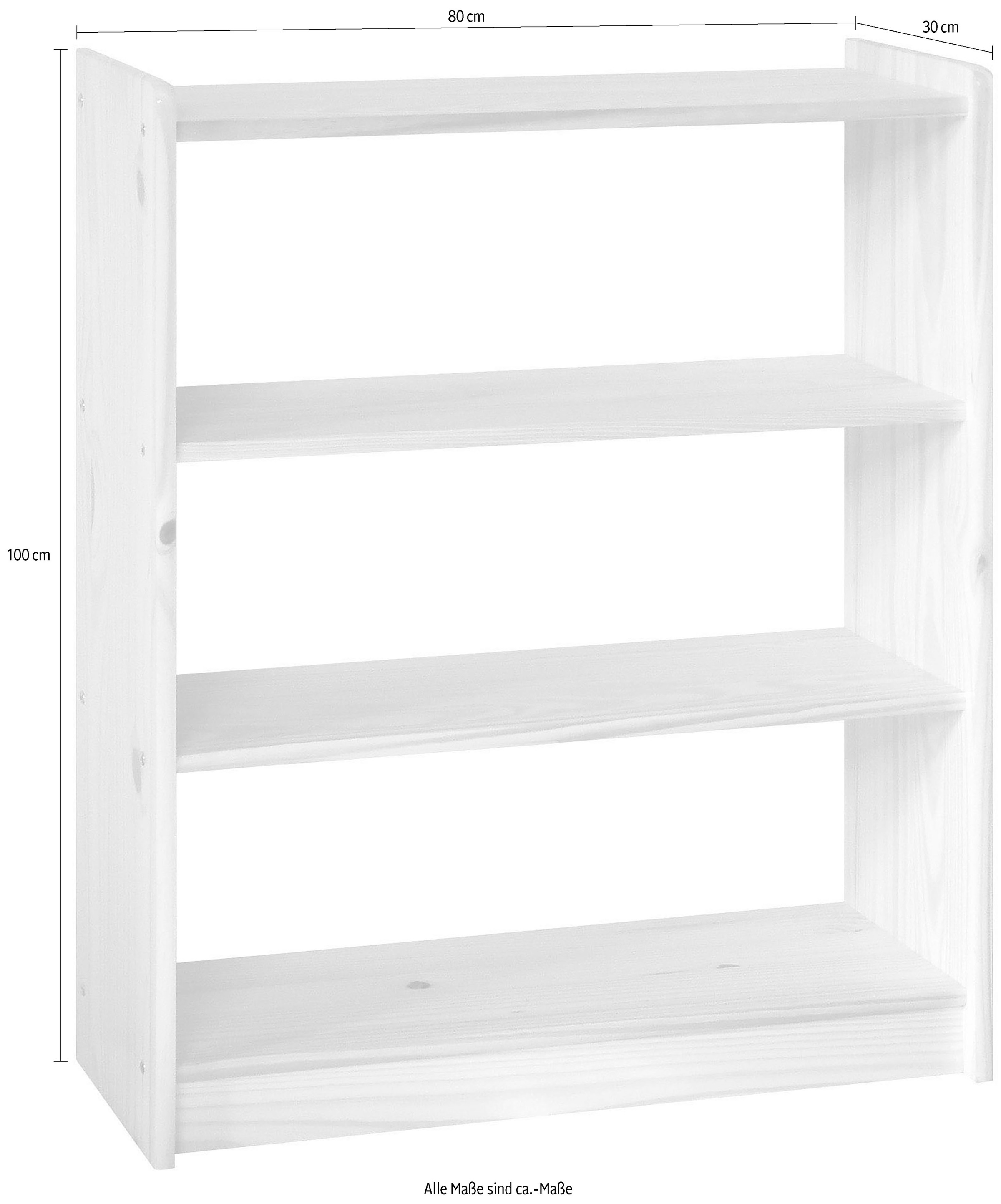 Home affaire Bücherregal, (1 St.), gefertigt aus massivem Kiefernholz