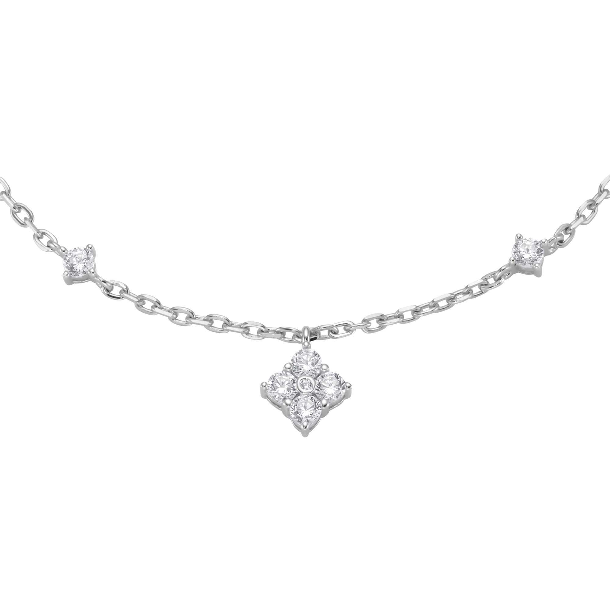 GIORGIO MARTELLO MILANO Armband »Armband mit Behang, weiße Zirkonia, Silber 925«