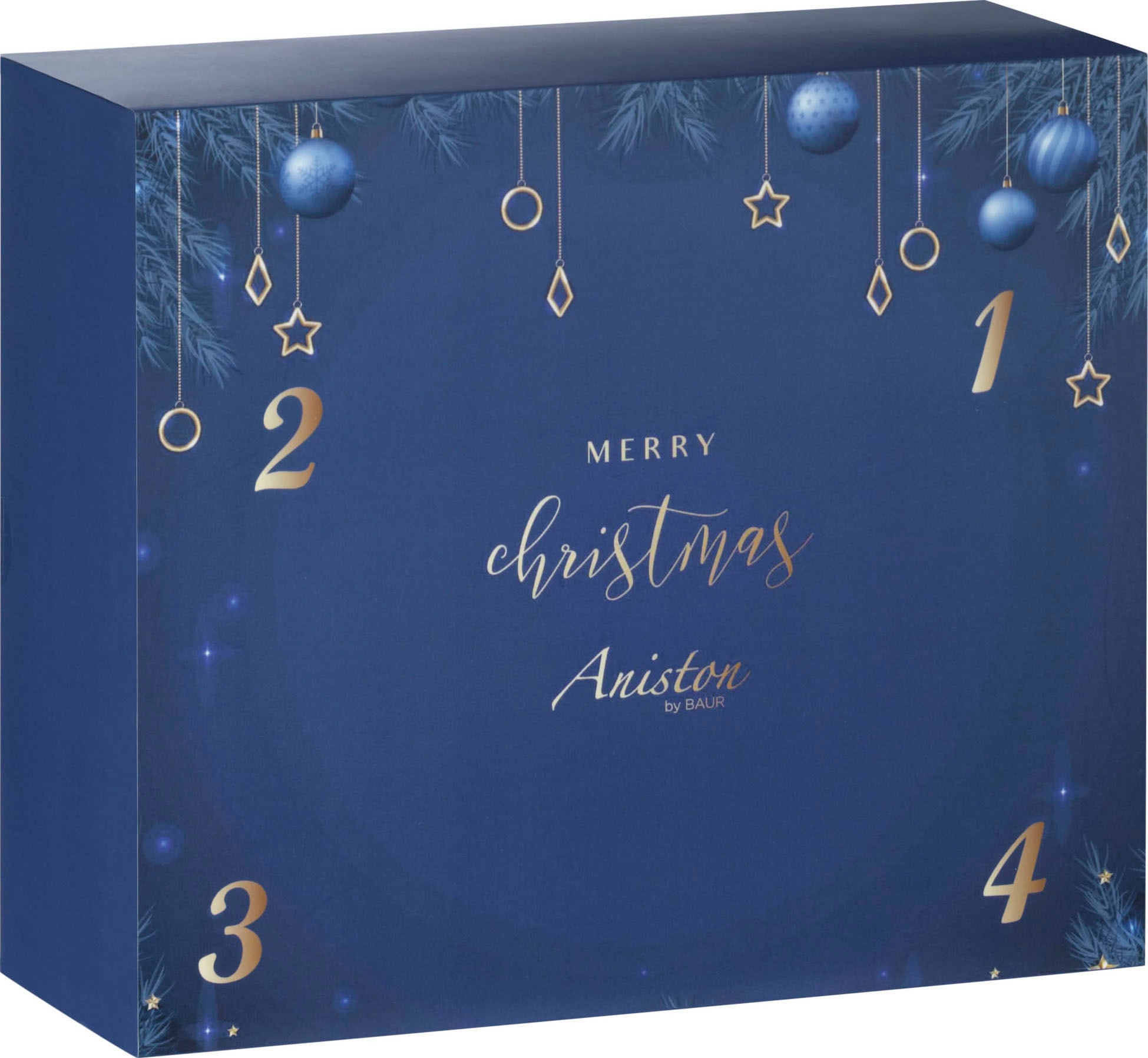 Aniston JEWELRY & WATCHES Adventskalender »Schmuckset Geschenk Weihnachten Armbanduhr Halskette Armband Creolen«, für Erwachsene, Kristallsteine (synth)