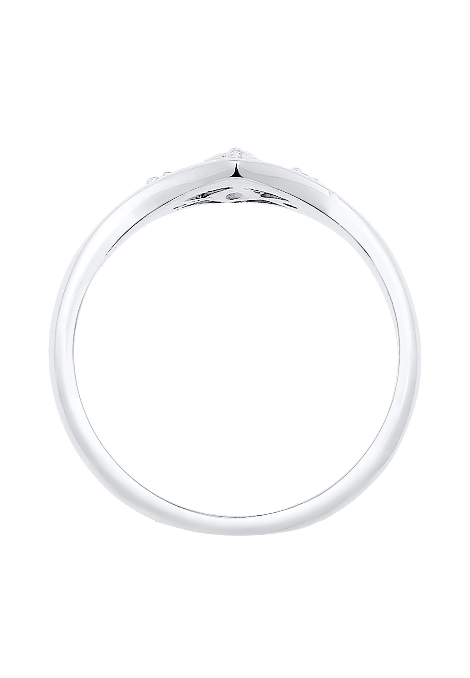 Elli Trauring »Ring Zirkonia Weiß 925 Sterling Silber«