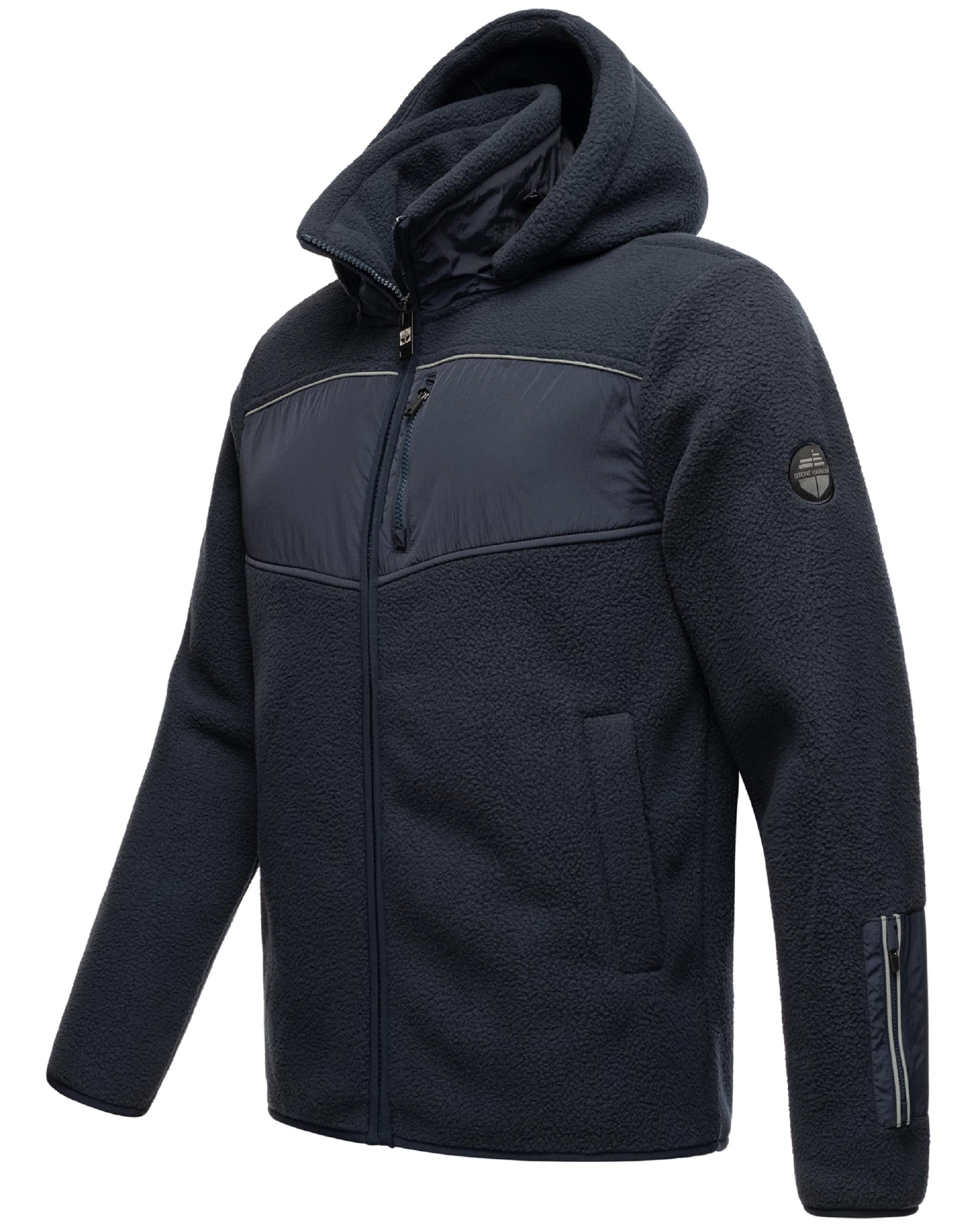 Stone Harbour Sweatjacke »Fleecejacke Illian«, Sportliche Herren Fleece-Outdoorjacke mit Kapuze