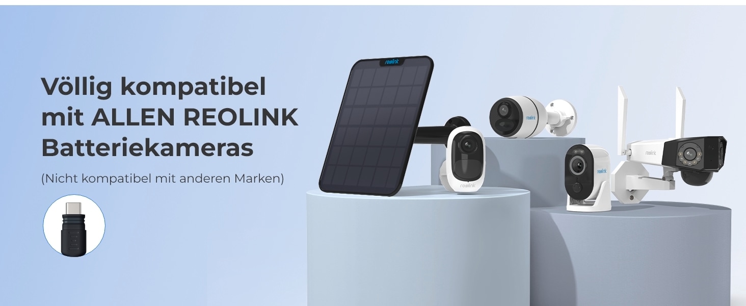 Reolink Solarladegerät »6W Solarpanel«