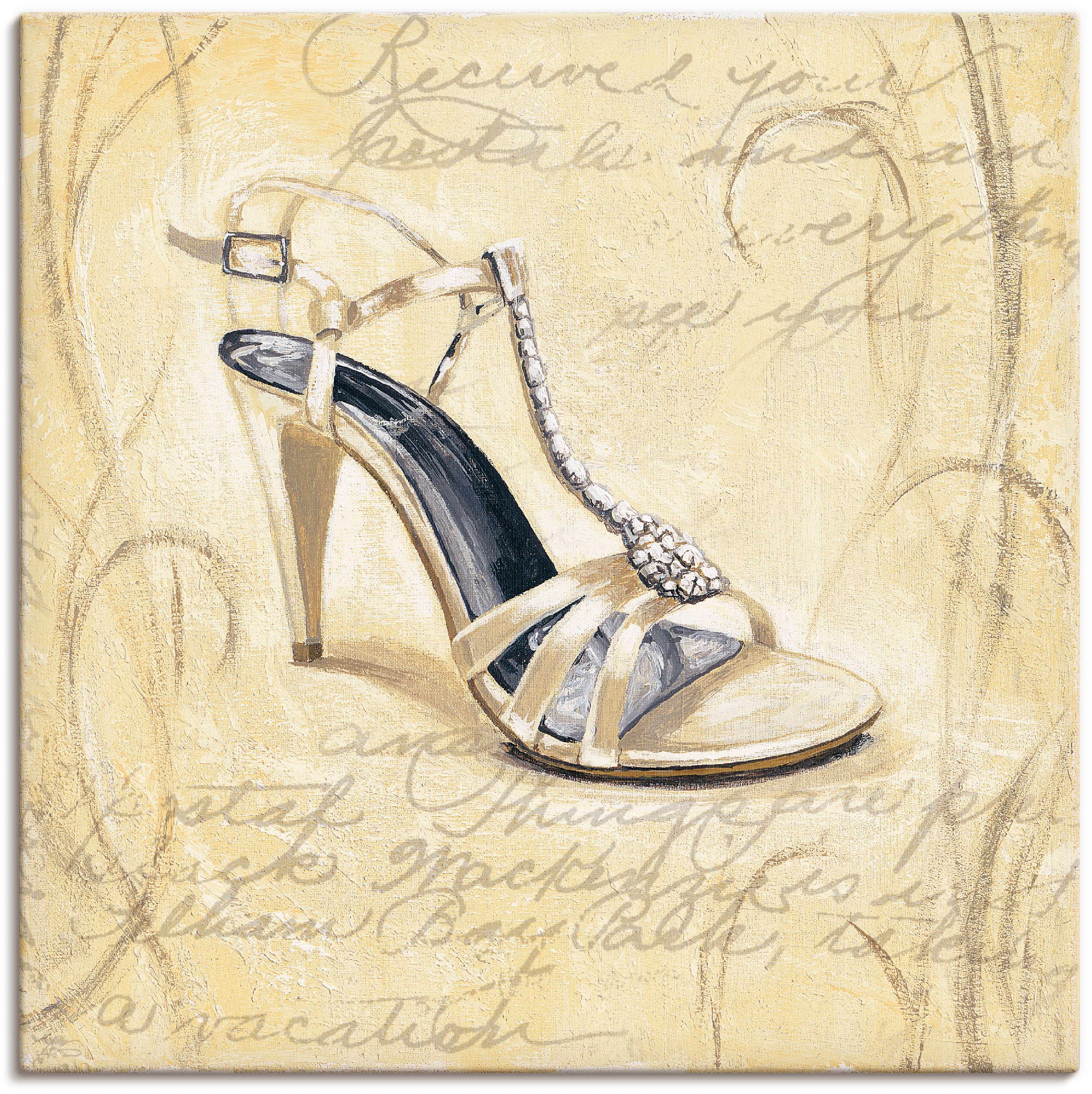 Artland Wandbild »Stiletto I - Schuh«, Mode, (1 St.), als Leinwandbild, Wandaufkleber in verschied. Größen