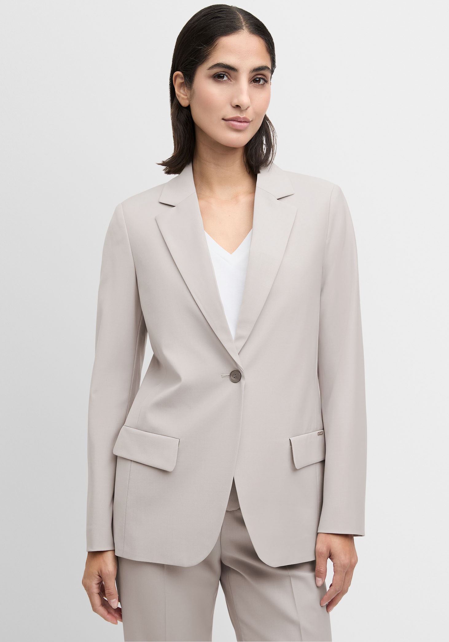 Cinque Damen Jackenblazer »CILIGHT« Mit Markenlabelplättchen in beige, Größe 44