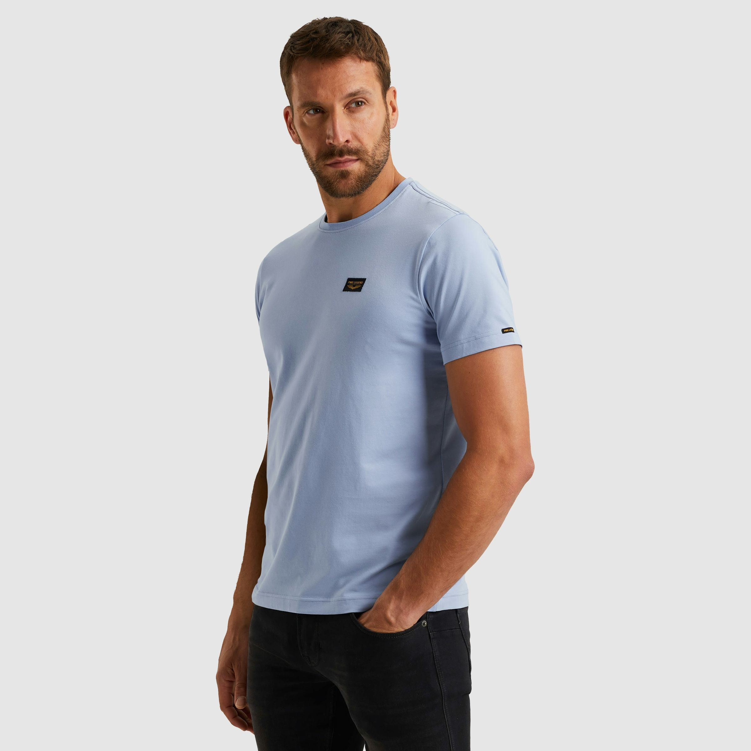 PME LEGEND T-Shirt mit Logobadge