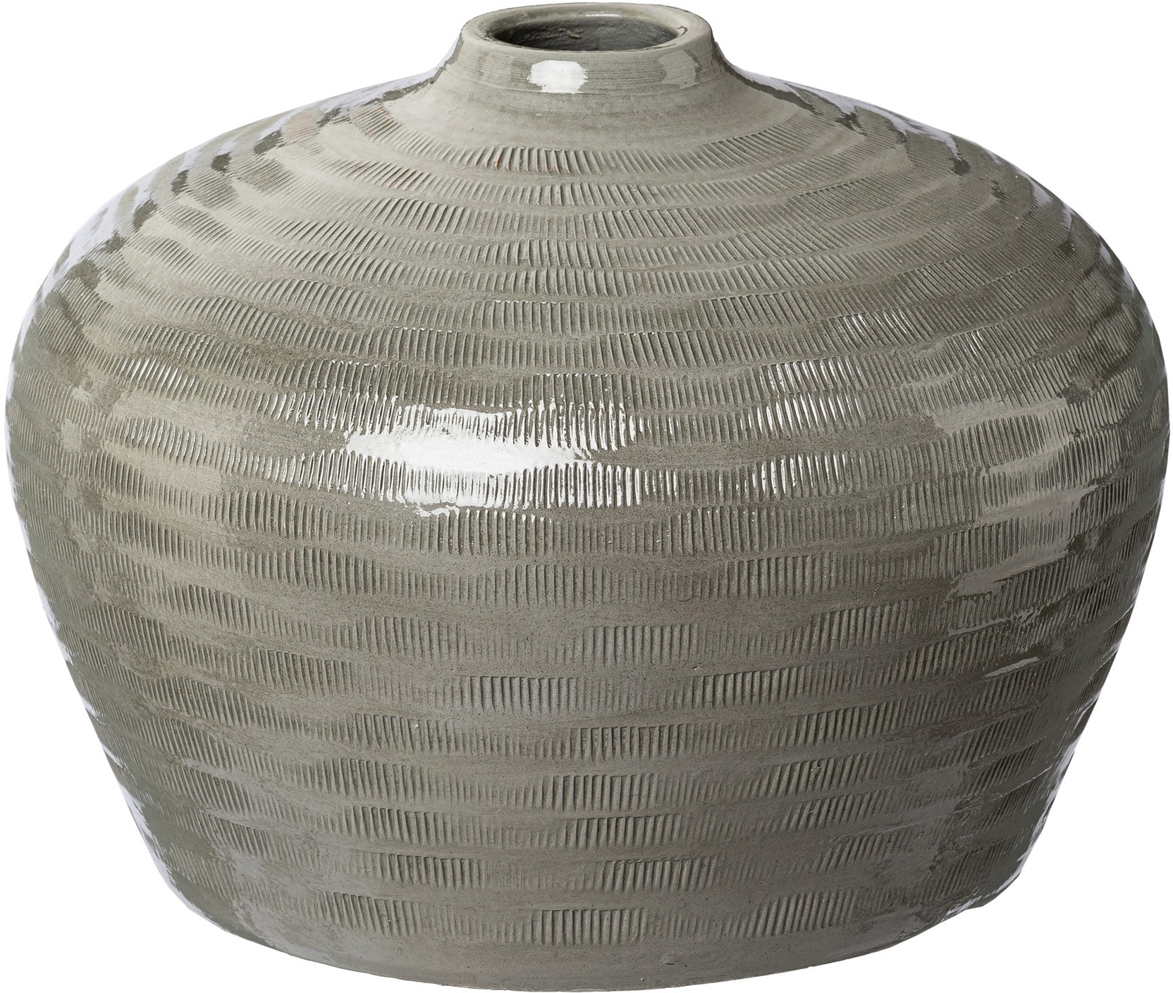 Creativ deco Tischvase »HUMILIS«, aus Keramik, mit Streifenmuster