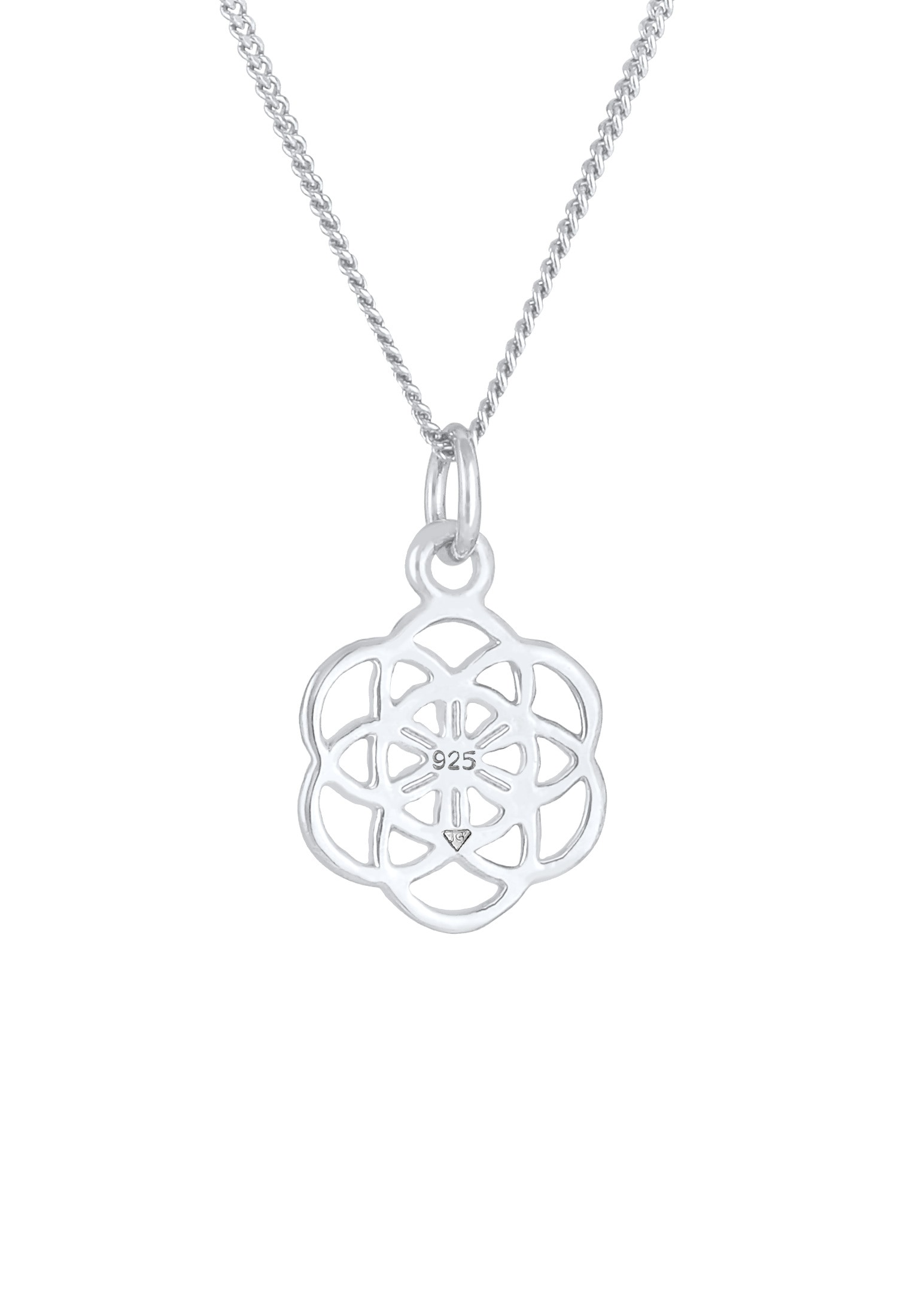 Nenalina Kette mit Anhänger »Halskette Blume des Lebens Ornament Lebensblume 925 Silber«