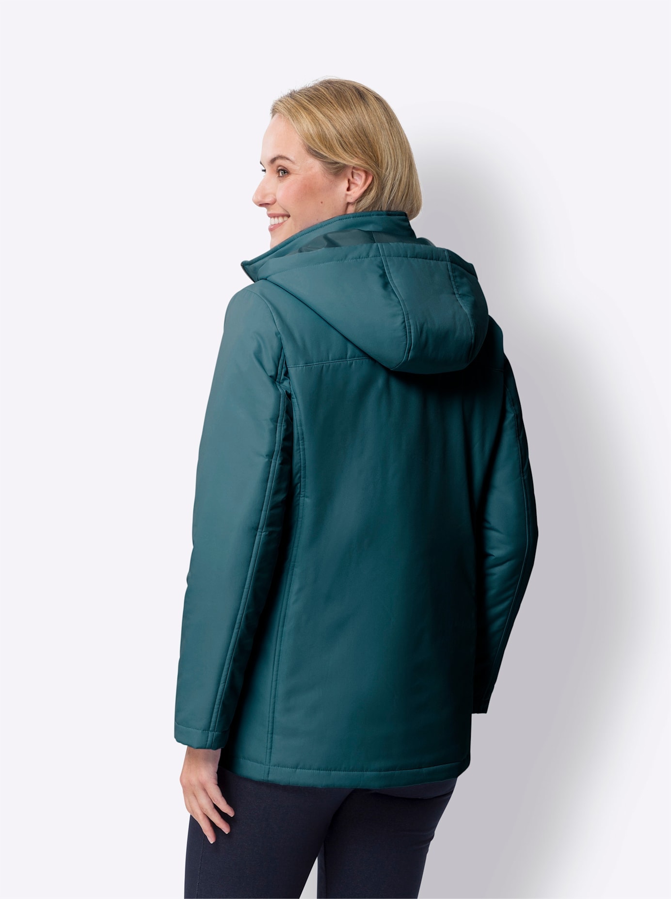 Classic Basics Steppjacke, mit Kapuze