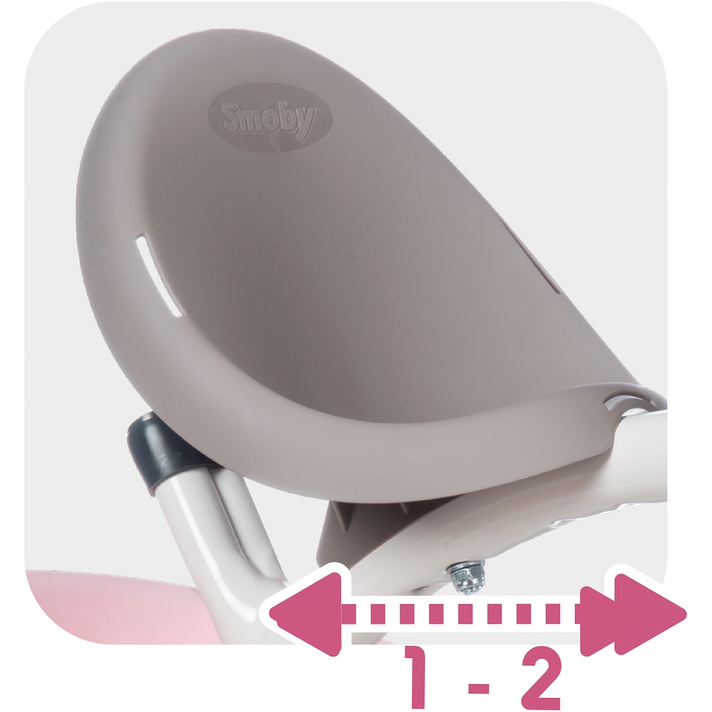 Smoby Dreirad »Baby Balade Plus, rosa«, mit Sonnendach; Made in Europe