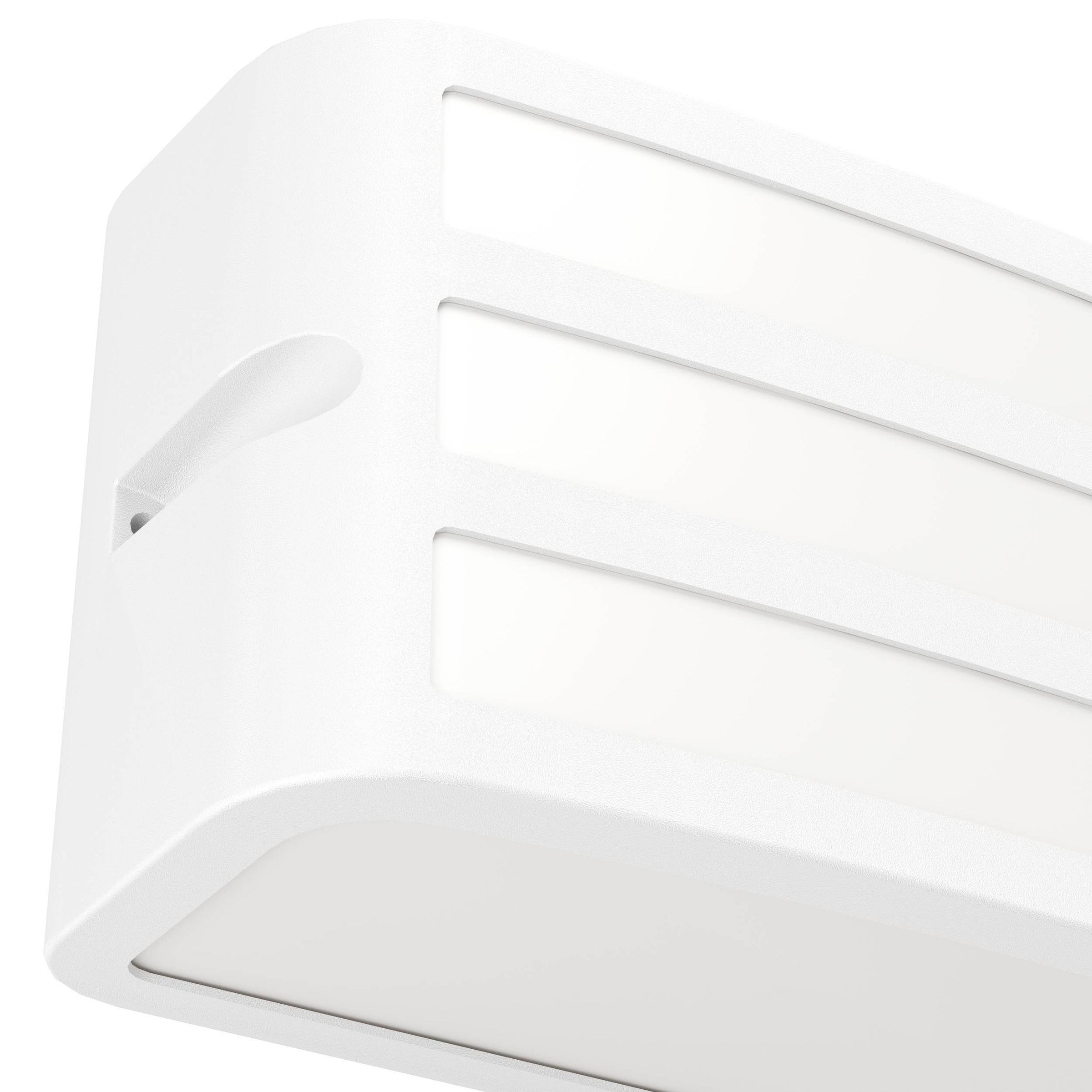 EGLO Wandleuchte »Camarda Wandlampe, Außenbeleuchtung, rechteckige Außenlampe, E27, IP54« E27 1 Stk. Wand-/Deckenleuchte - L22 x H11 x AL9 cm - weiß - 1X40W exkl.