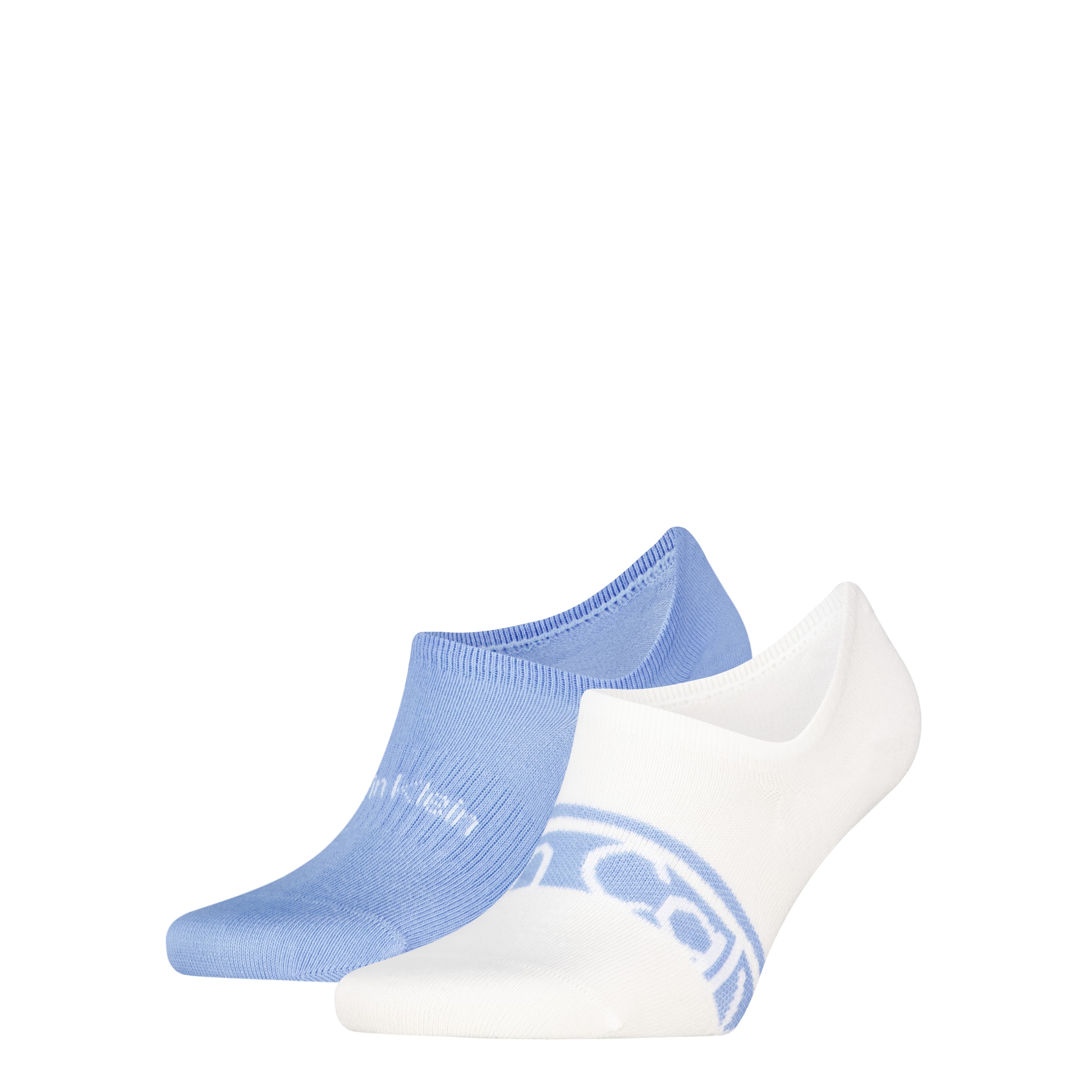 Calvin Klein Füßlinge »CK MEN FOOTIE HC LOGO STRIPE« 2 Paar,  Antirutsch Noppen im Fersenbereich, Cotton-Mix, elastisch