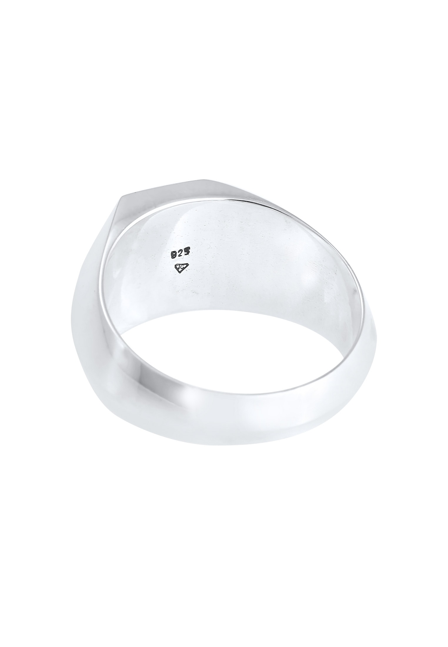 Kuzzoi Siegelring »Ring Herren Siegelring Emaille Stilvoll 925 Silber«