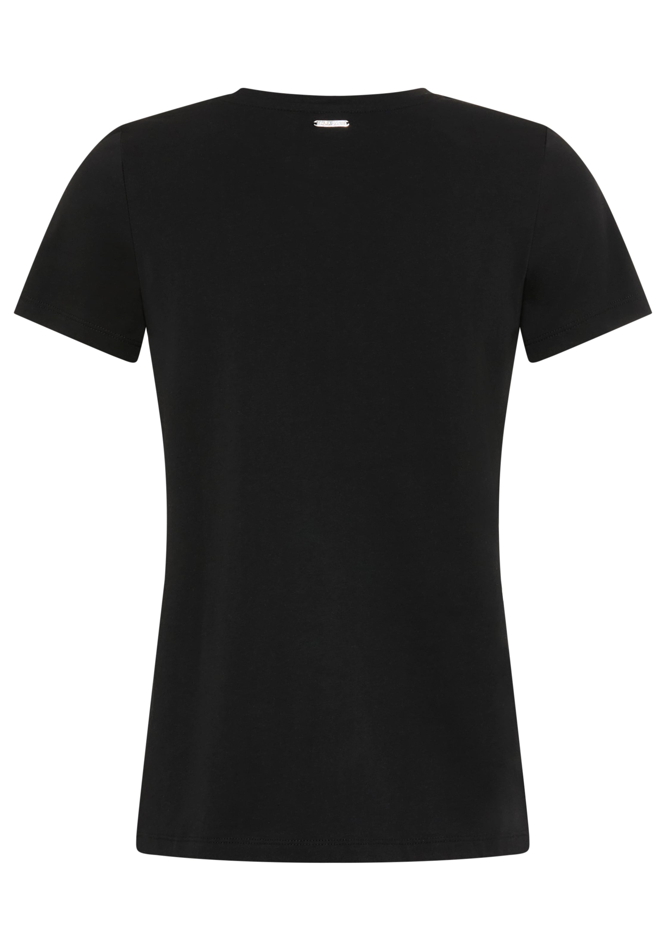 Laura Scott T-Shirt mit Stickerei, schimmernde Optik, moderner Look