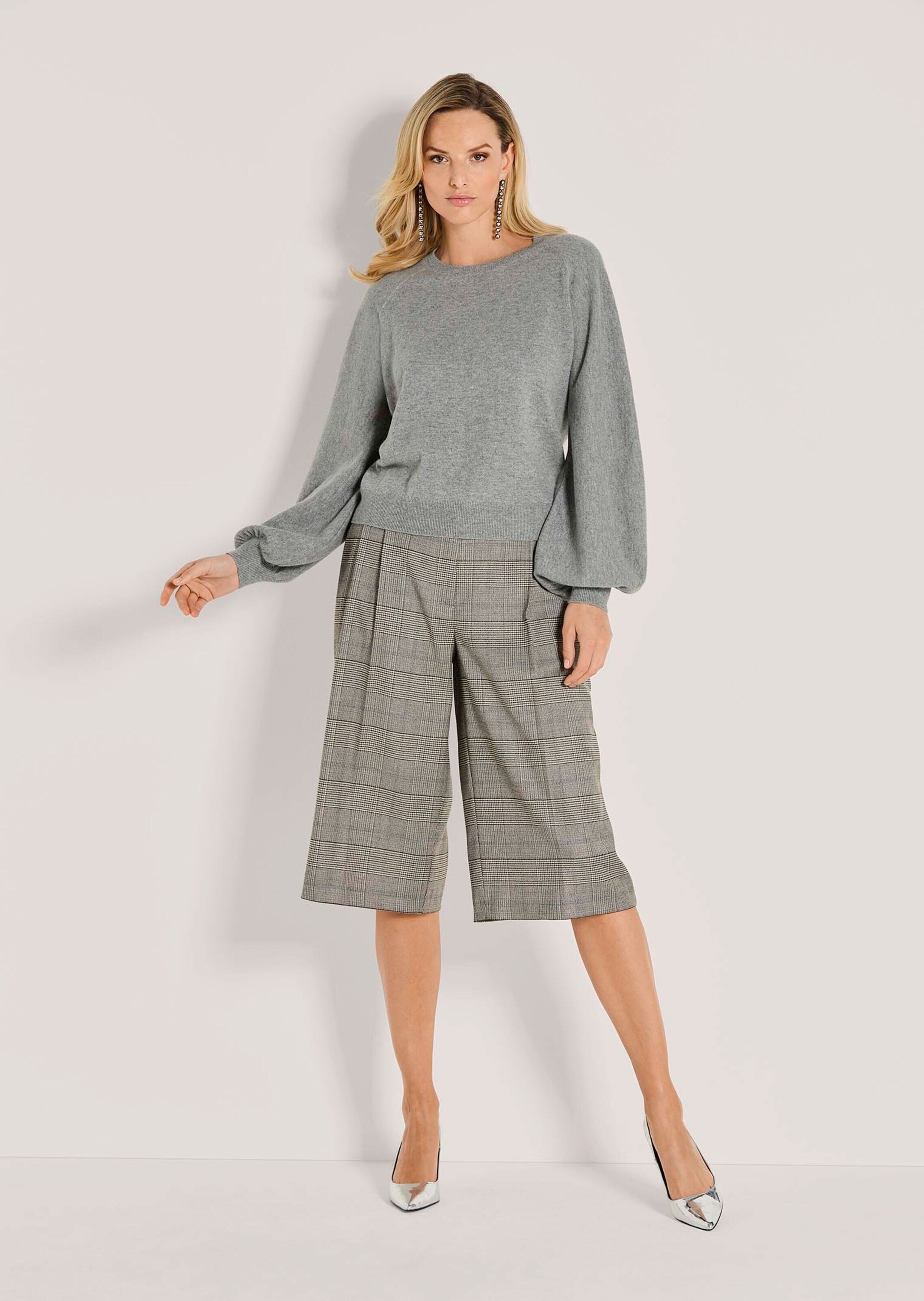 MADELEINE Longpullover »Strickpullover Stilvoller Wollpullover mit Ballonärmeln« Ballonärmel