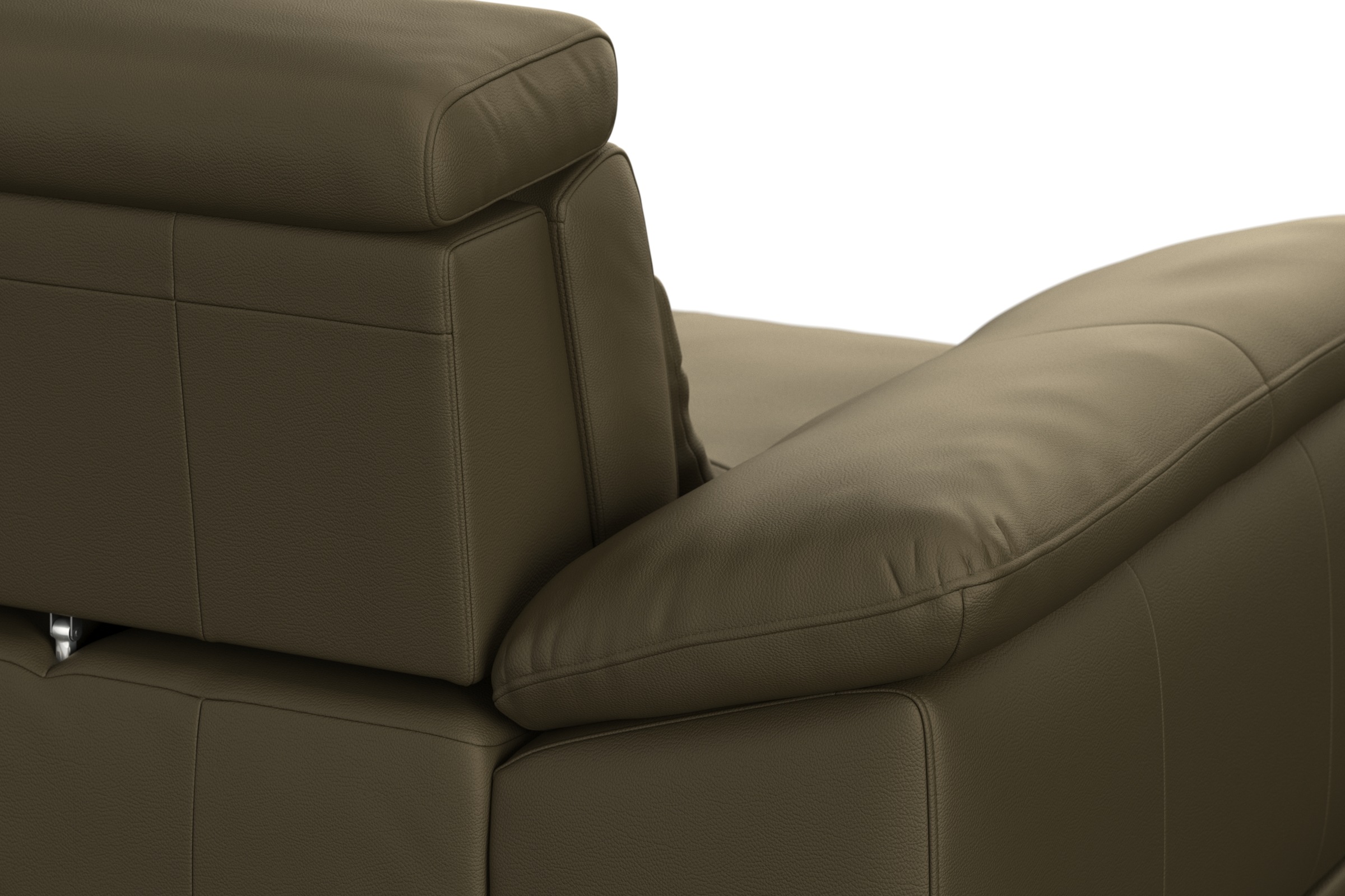 sit&more Ecksofa »Cabrio L-Form, B: 274 cm, mit Sitztiefen-, Arm- & Kopfteilverstellung«, 3 Nierenkissen, Federkern, optional Bettfunktion und Stauraum