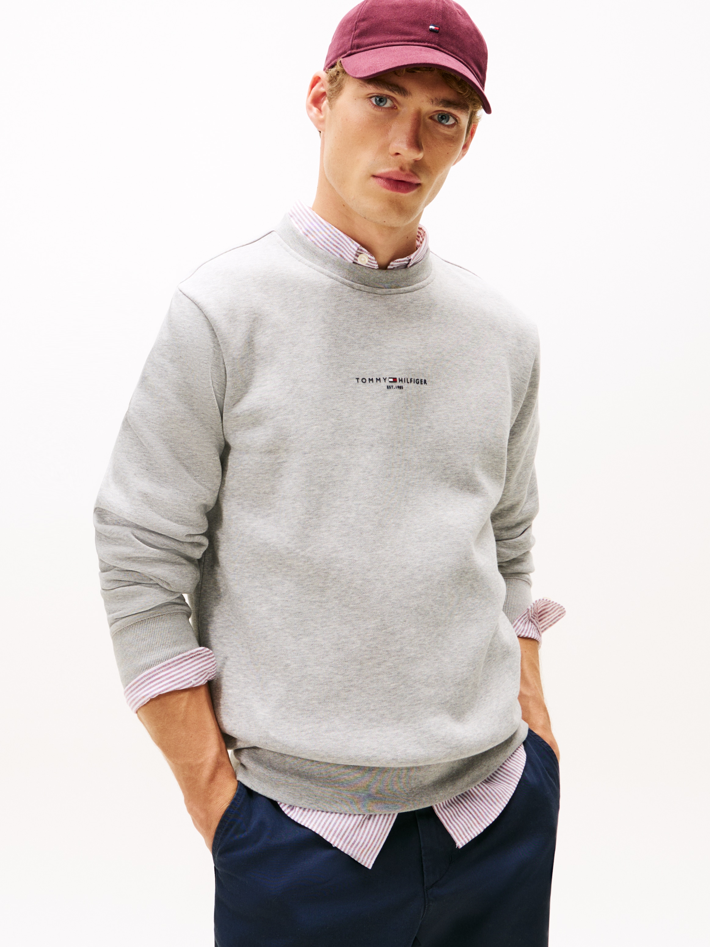 Tommy Hilfiger Sweatshirt »TOMMY LOGO TIPPED CREWNECK«
