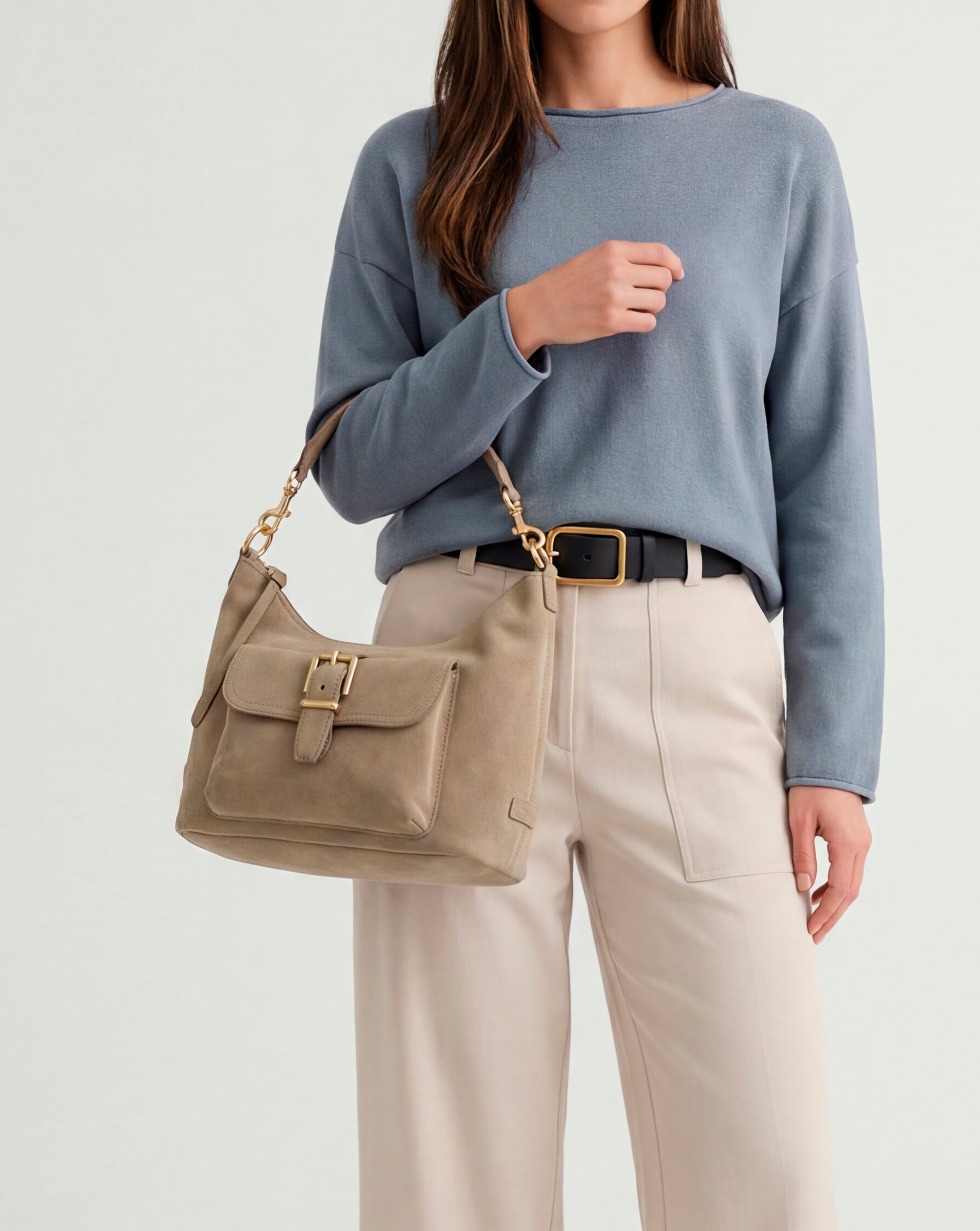 Marc O'Polo Accessories Hobo »Caren« Henkeltasche, Handtasche, Umhängetasche, verstellbarer Schulterriemen