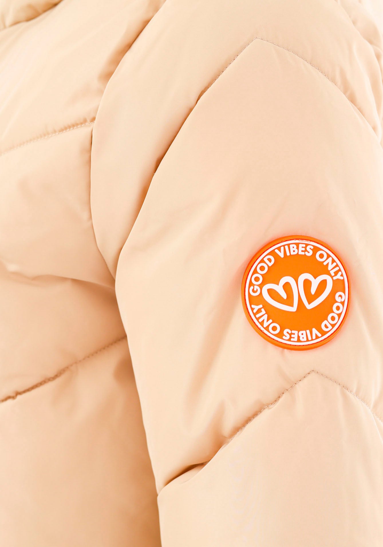Zwillingsherz Steppjacke »"Positive Mind"«, mit Kapuze, mit seitlichen Reißverschlüssen