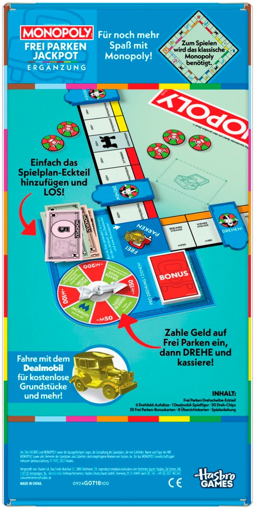 Hasbro Spiel »Monopoly Ergänzung: Frei Parken Jackpot«