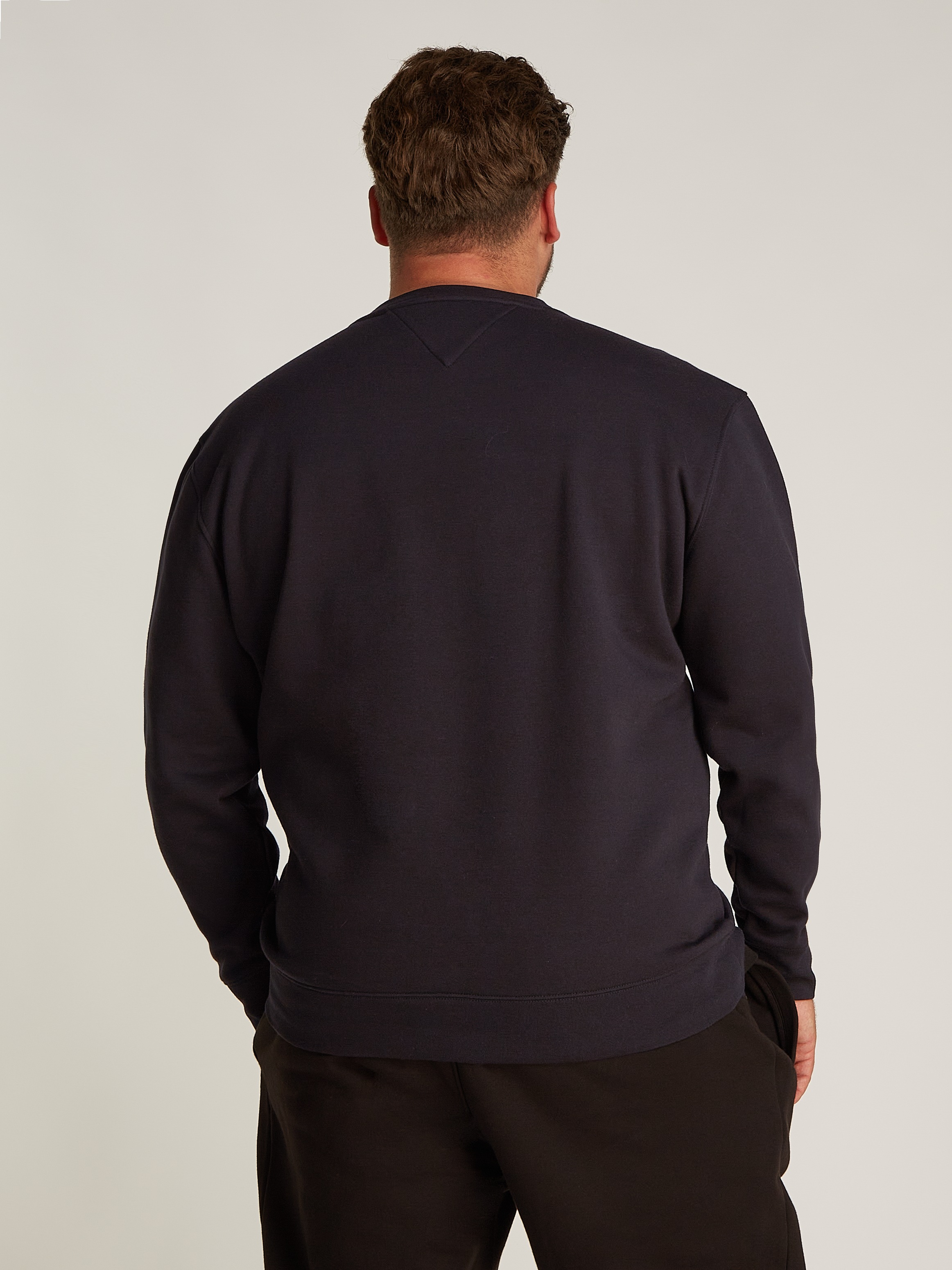 Tommy Hilfiger Big & Tall Sweatshirt »BT-HILFIGER STRIPE SWEATSHIRT-B«, in Großen Größen, Aufdruck in der Brustmitte