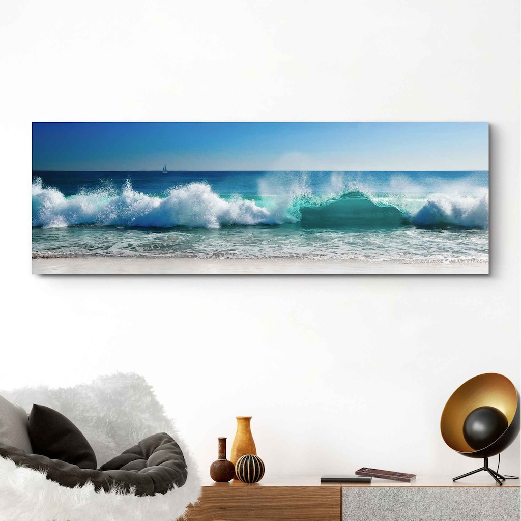 Reinders! Wandbild »Wandbild Stürmische Wellen Meer - Strandbilder - Wasser«, Meer, (1 St.)