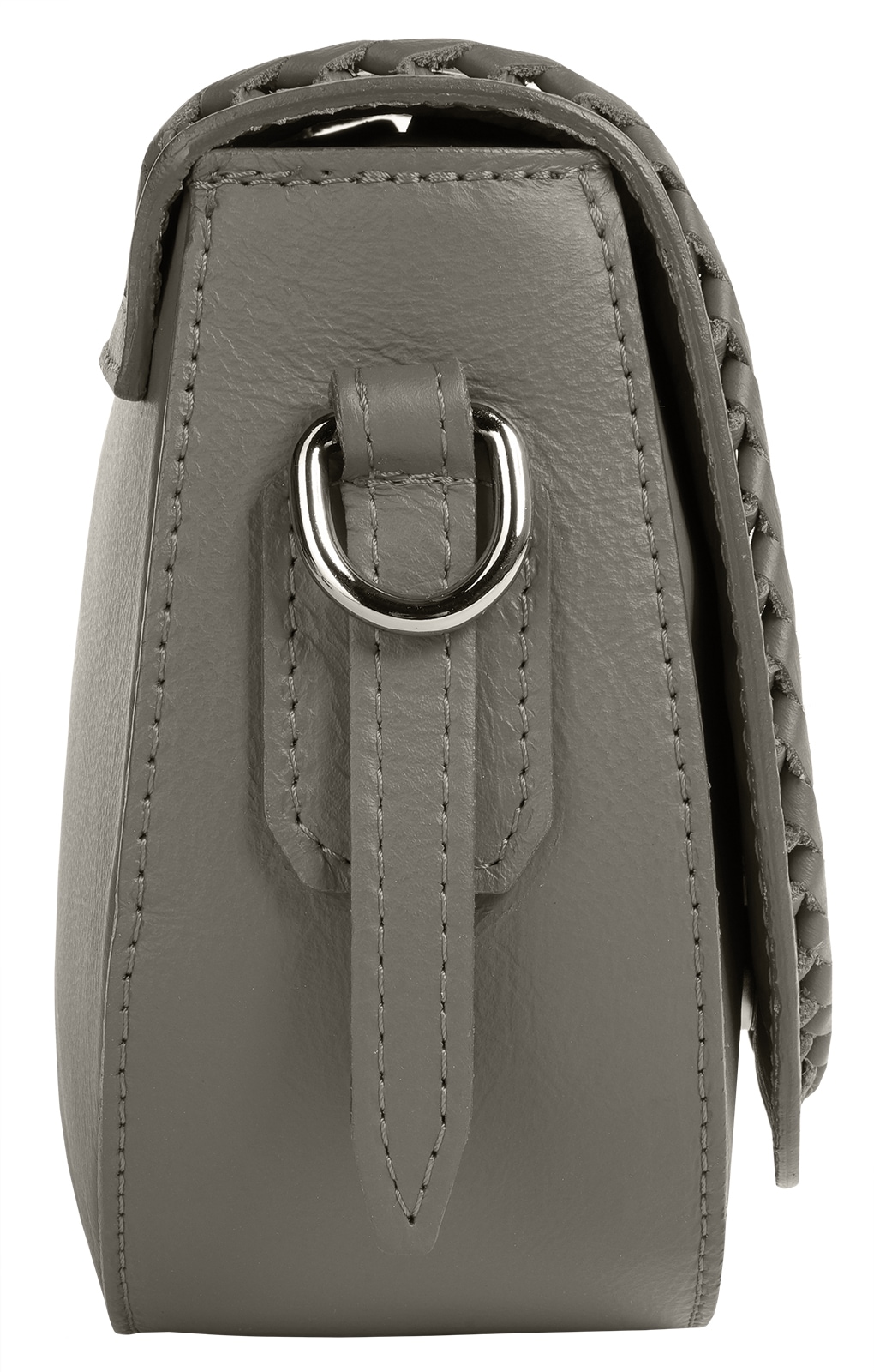 Cluty Umhängetasche, echt Leder, Made in Italy