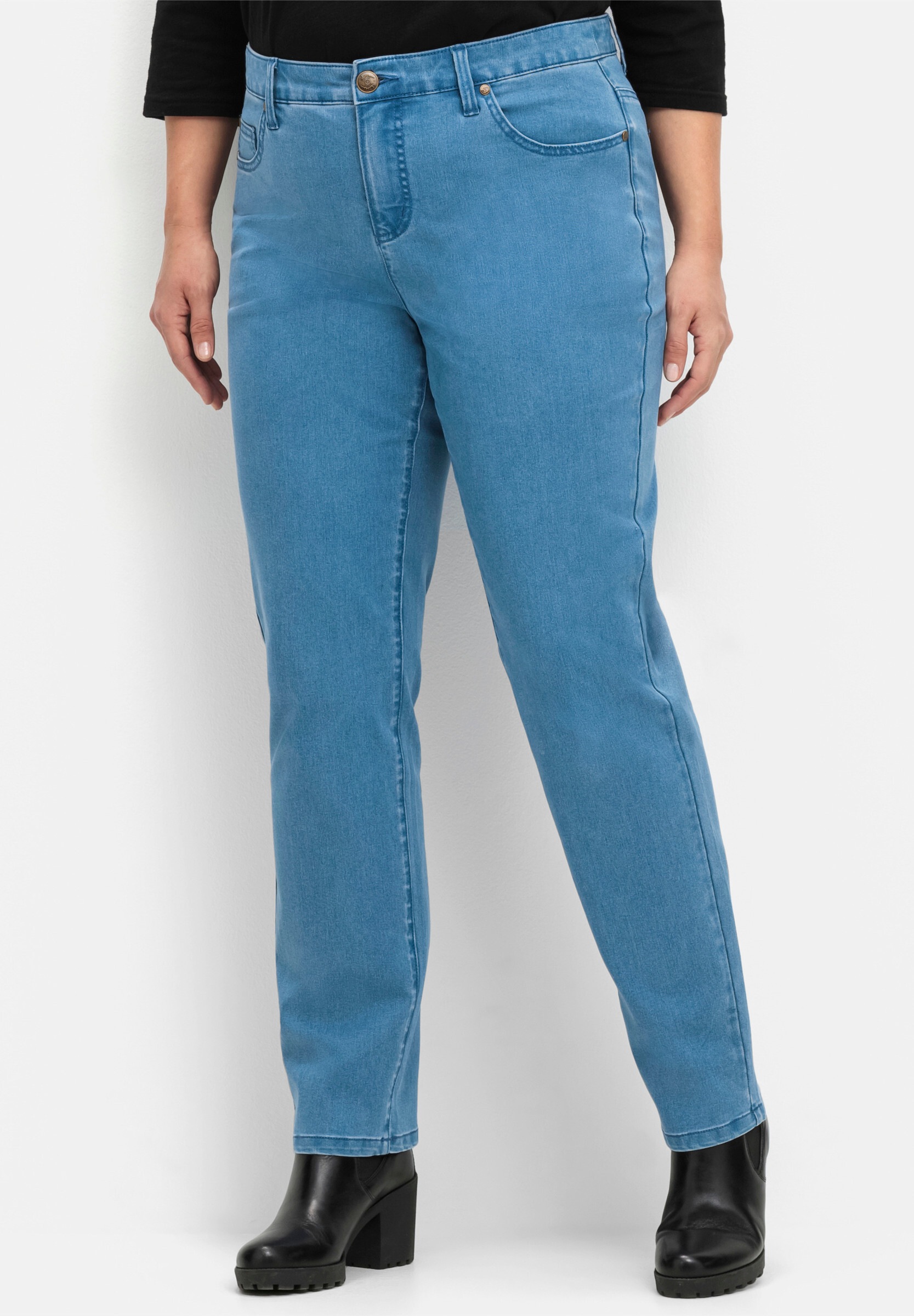 Sheego 5-Pocket-Jeans »Stretch-Jeans 5-Pocket-Jeans in schmaler Beinform« im 5-Pocket-Stil