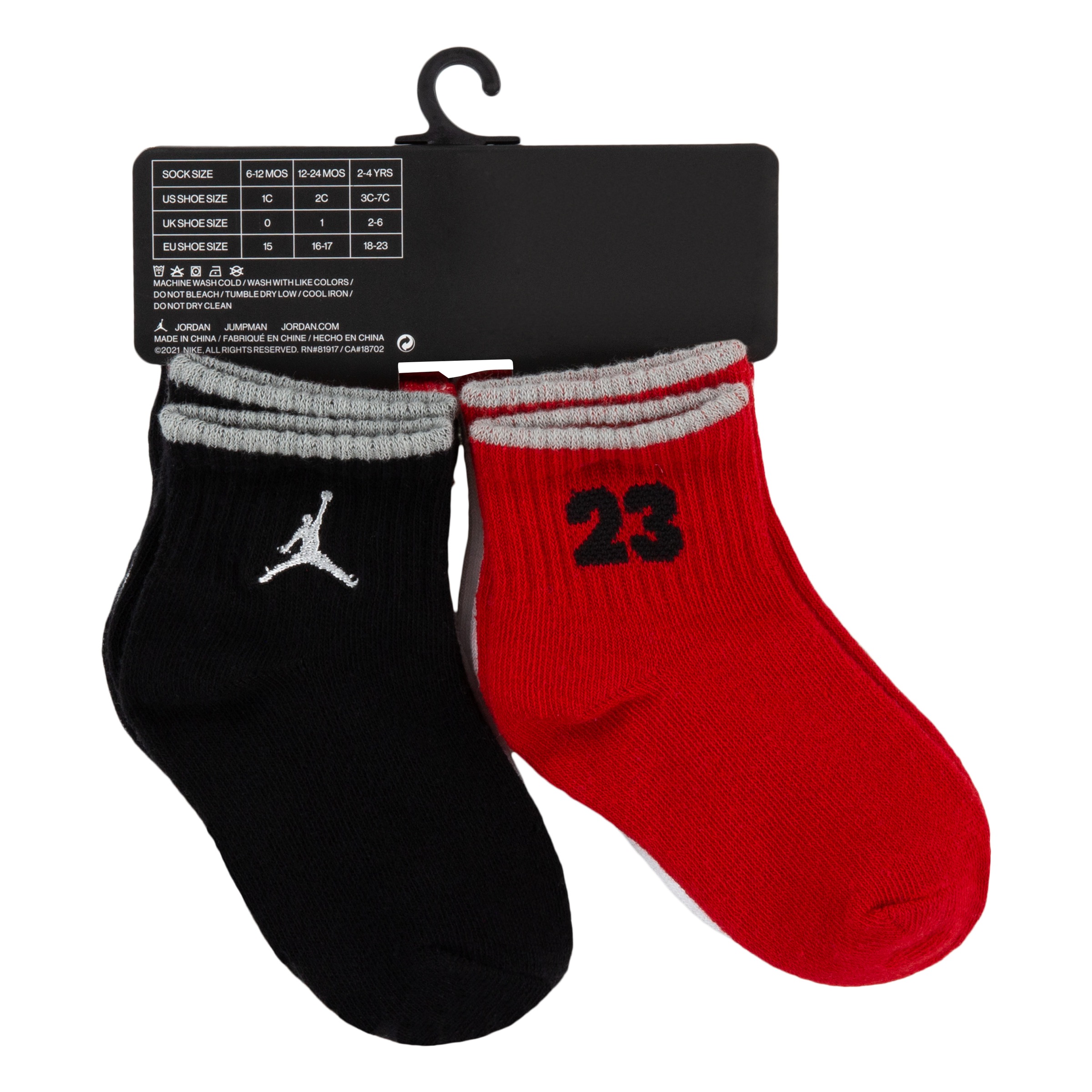 Jordan Sportsocken »JHN JORDAN LEGACY für Kinder« 6 Paar tlg. für Kids von 2 bis 4 Jahren, im 6er-Pack