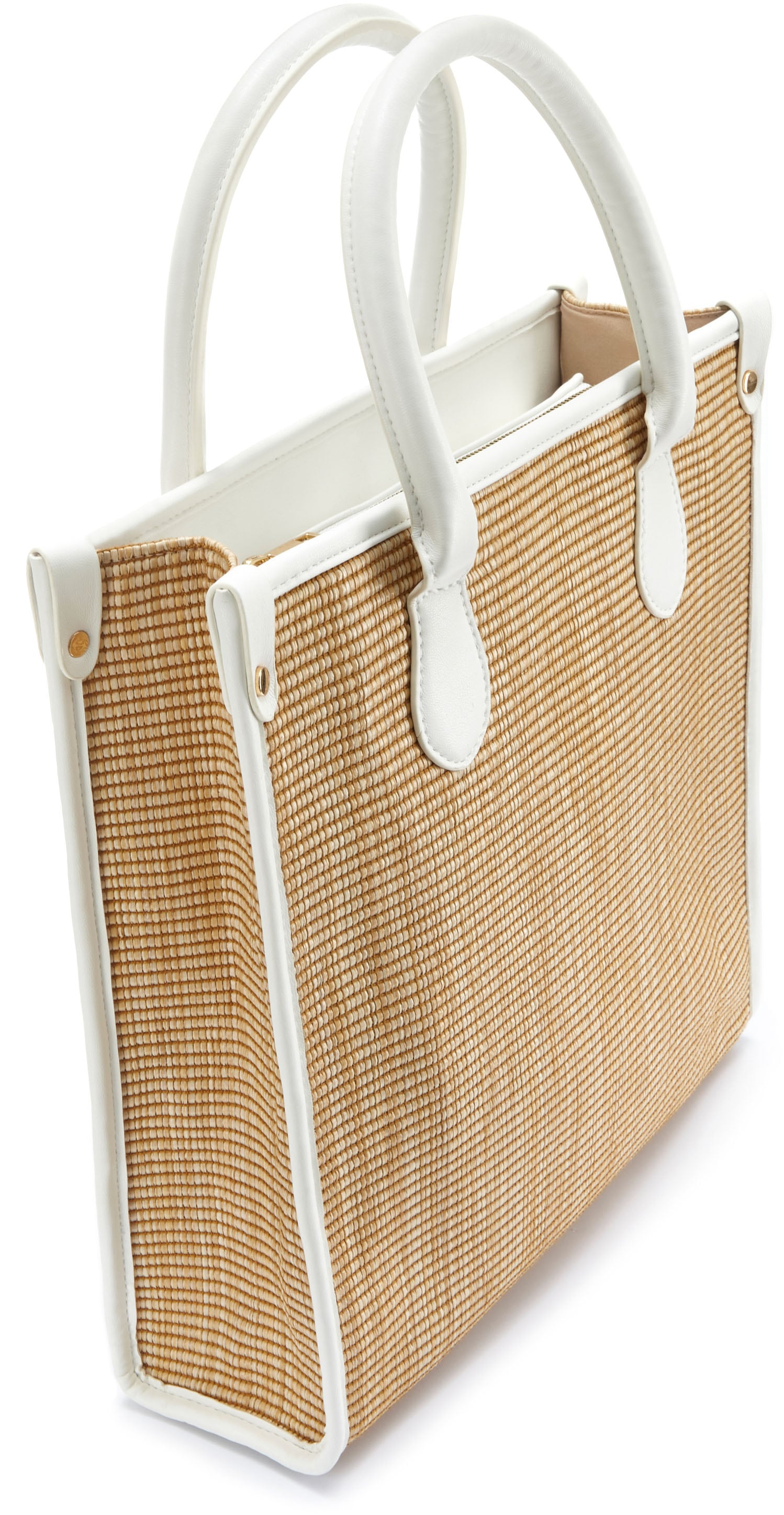 Vivance Shopper »Strandtasche«, Schultertasche, Korbtasche, Tragetasche, Bast-Optik VEGAN