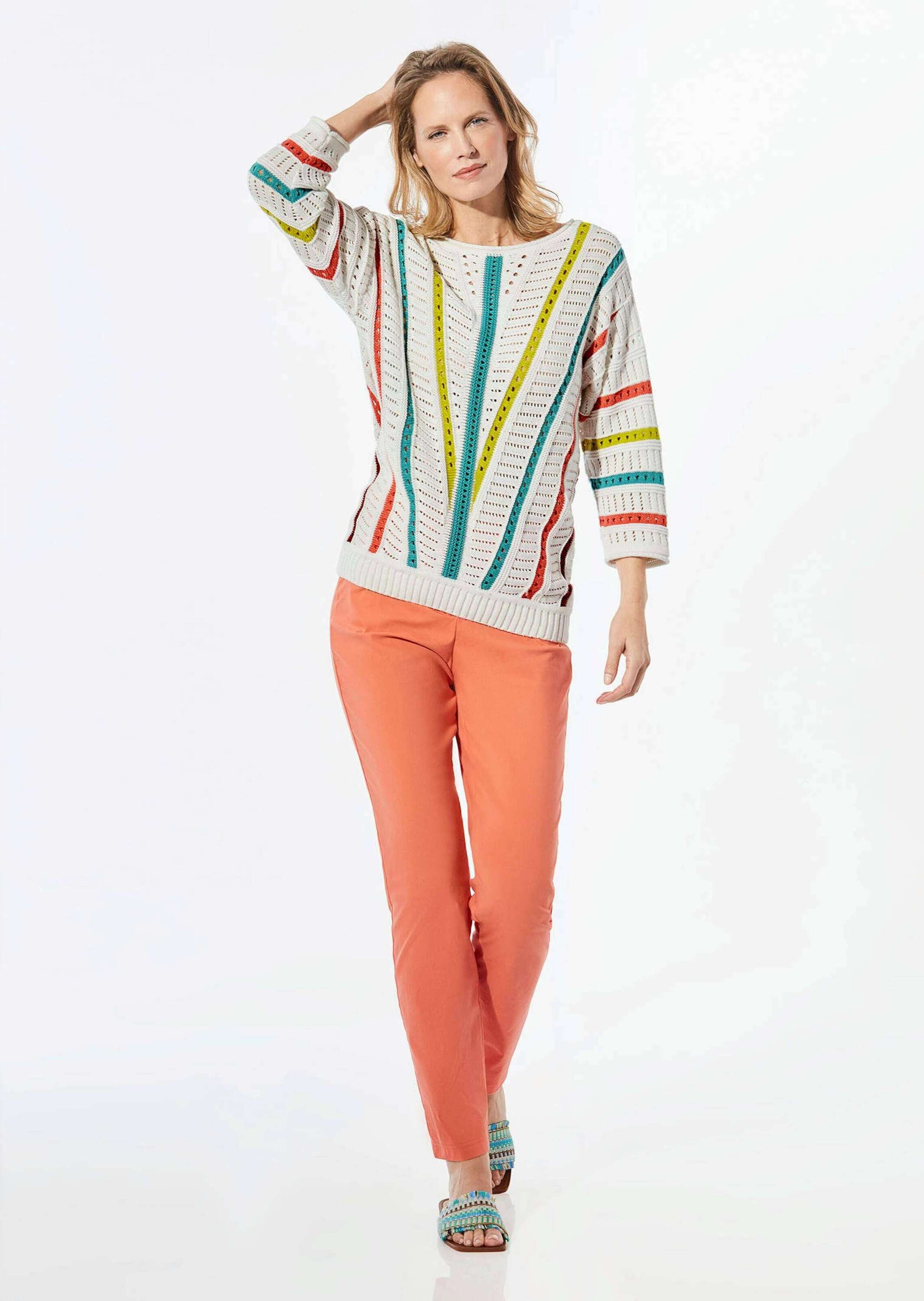 GOLDNER Rundhalspullover »Strickpullover mit U-Boot-Ausschnitt«