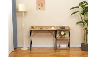 Büromöbel-Set »Forres, bestehend aus Schreibtisch & Regal«, (1 St.)