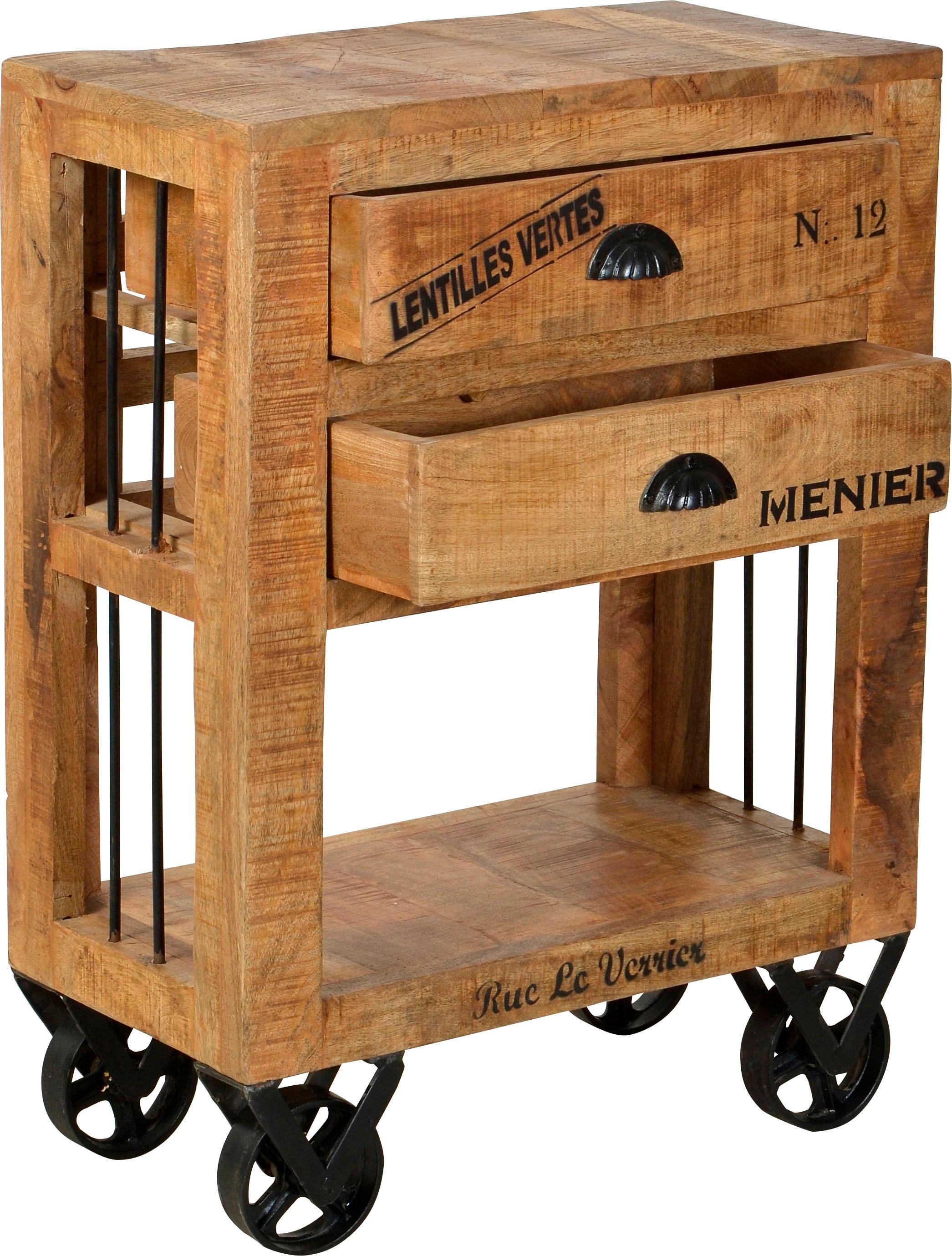 SIT Küchenwagen »Rustic«, OTTO schwarzen Vintage mit Shabby Shop Chic, Schriftzügen, im Online