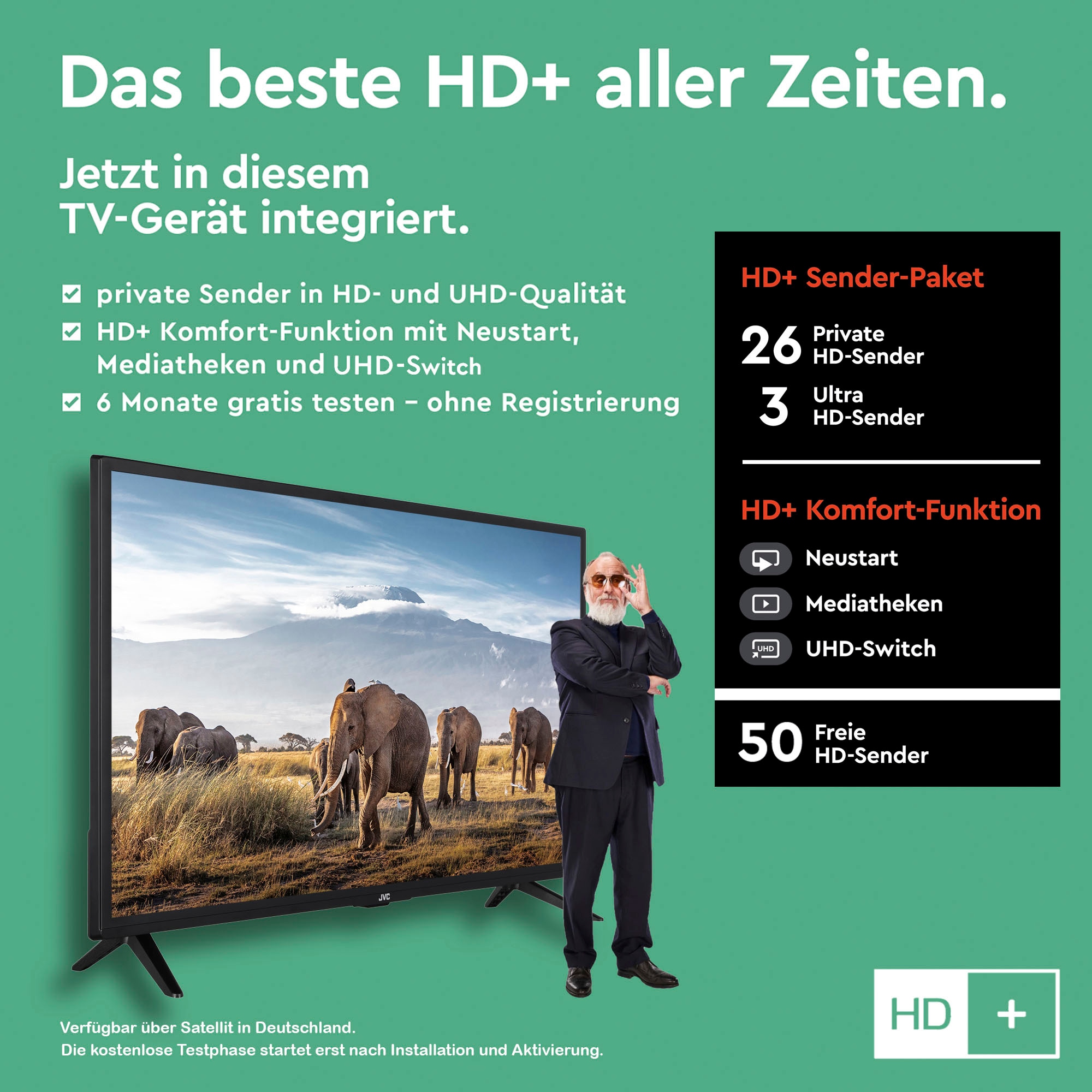 JVC LED-Fernseher, 102 cm/40 Zoll, Full HD, Smart-TV