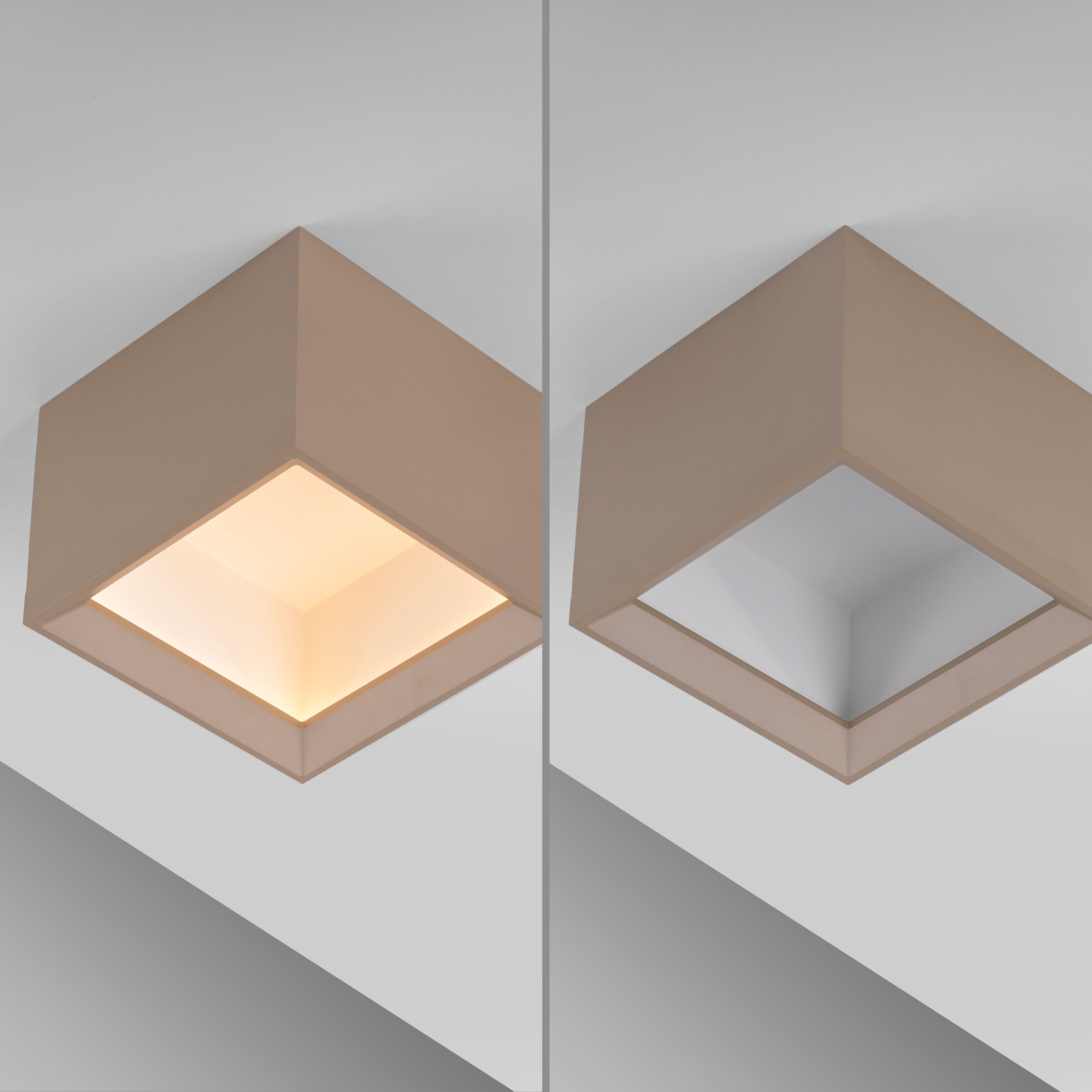 Neuhaus PURE LED Deckenleuchte »PURE Manhattan« LED-Board 1 Stk. warmweiß - kaltweiß Stufenloses dimmen per Funk-Fernbedienung, CCT, Multicolor