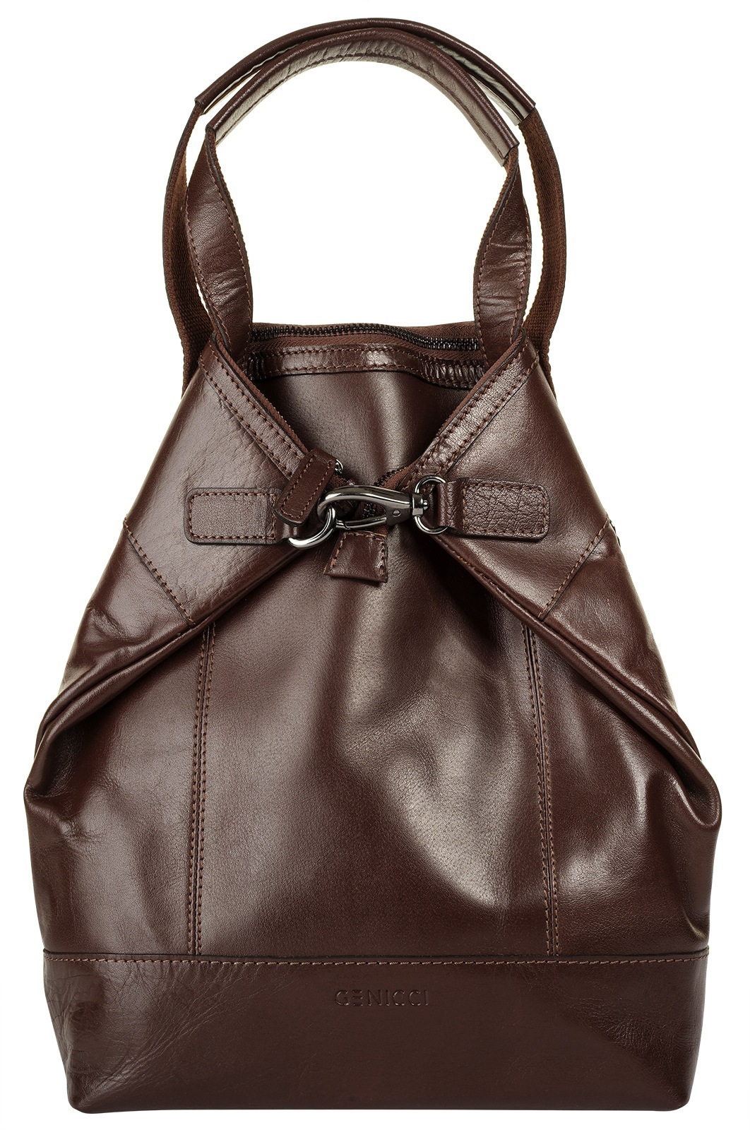 WouWou Cityrucksack, echt Leder