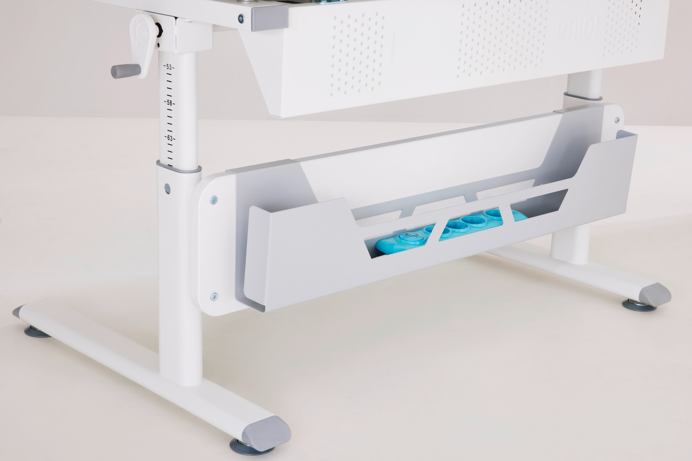 PAIDI Schreibtischaufsatz »Kabelkanal für Schreibtische« B/H/T ca. 86x19x10cm, Silberfarbig, 