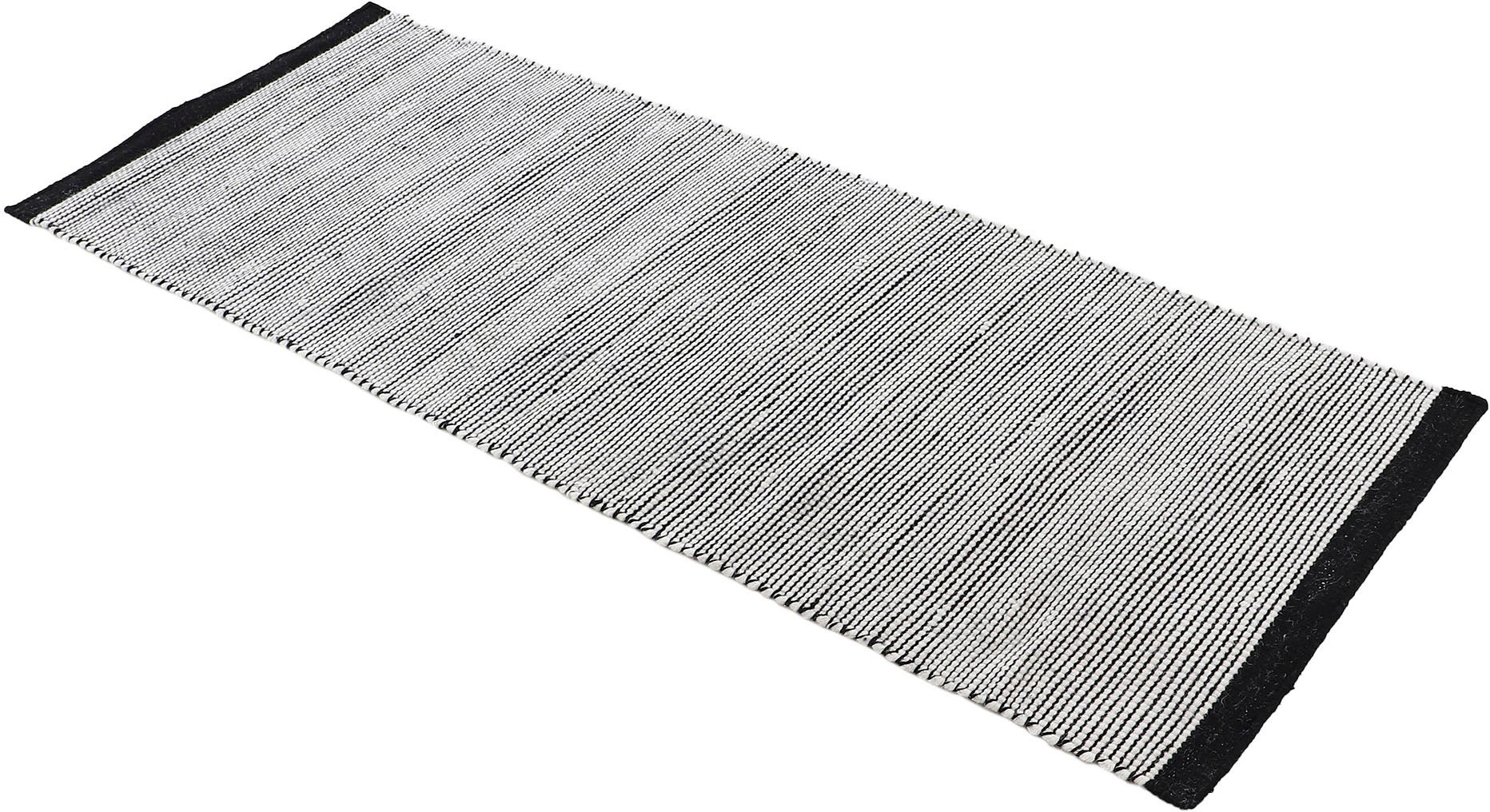 carpetfine Wollteppich »Mona ,   auch als Läufer« rechteckig 5 mm Höhe 80% Wolle, Wendeteppich aus Wolle/Baumwolle, Wohnzimmer