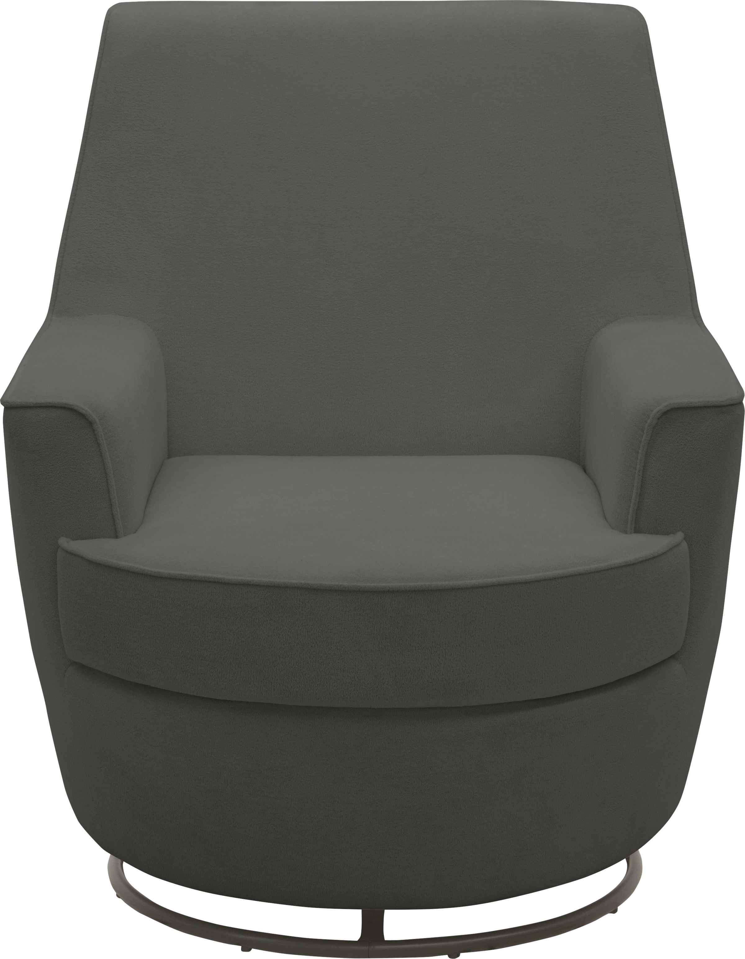 INOSIGN Drehsessel »HETTY, Drehsessel mit Wippfunktion und Hocker; Lesesessel, Armsessel«, (Set, 2 St.), mit Dreh/Wippfunktion, mit Federkern, in Cord und Microfaser