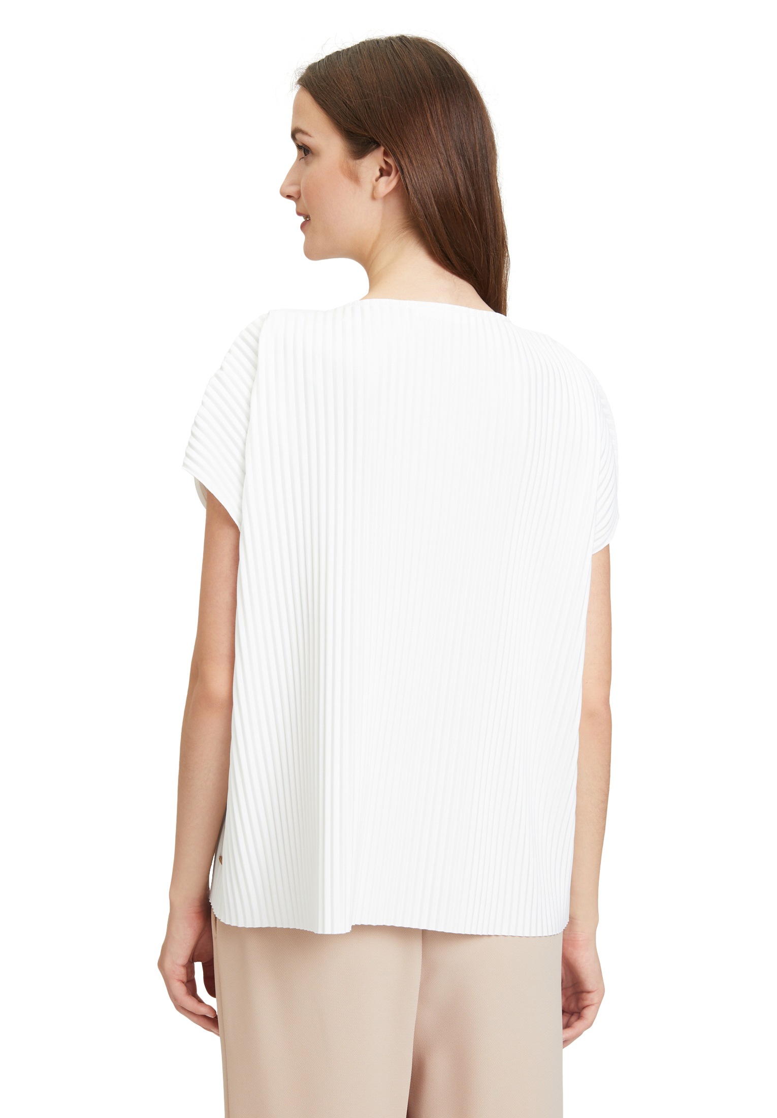 Betty&Co Kurzarmshirt »Kurzarm-Shirt mit Plissee«