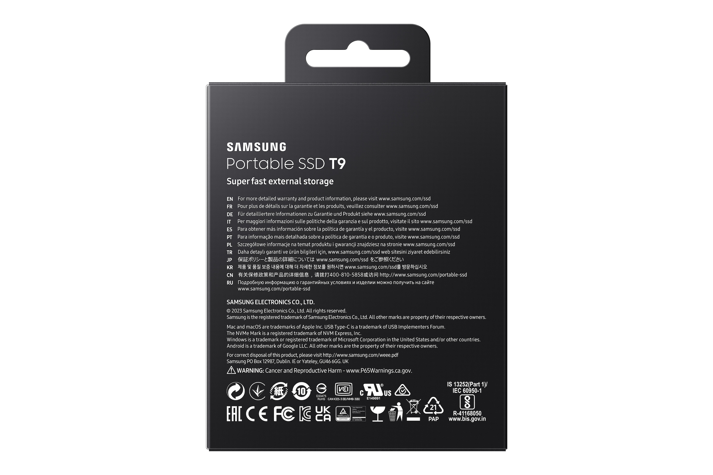 Samsung externe SSD »Portable SSD T9«, Anschluss USB 3.2