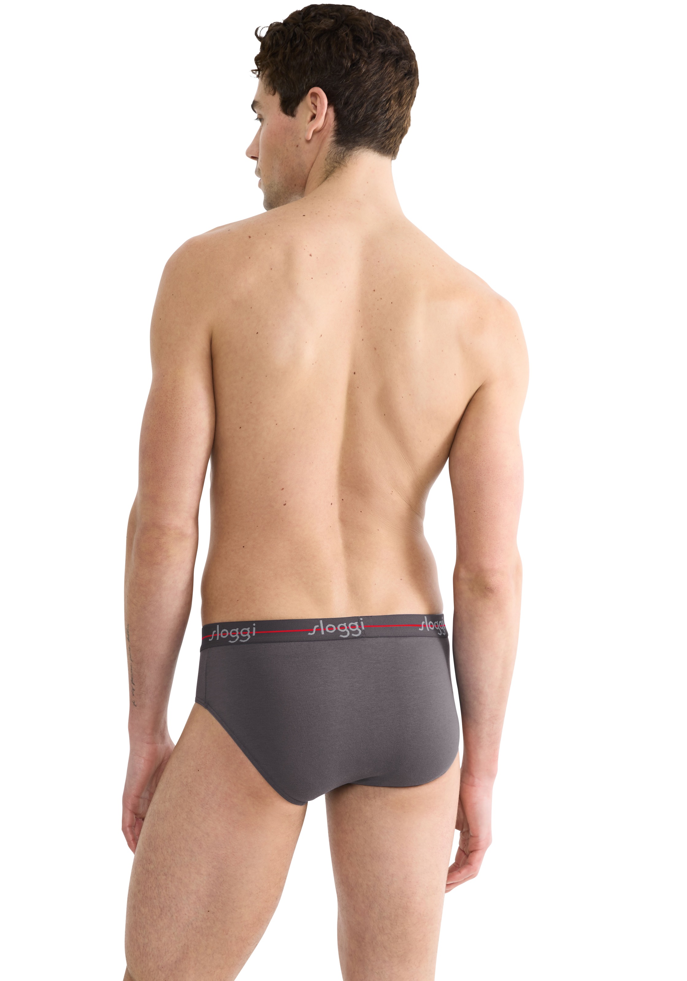 sloggi Slip »men Start Midi C2P box«, (2er Pack), sportlicher Schnitt, weicher Bund