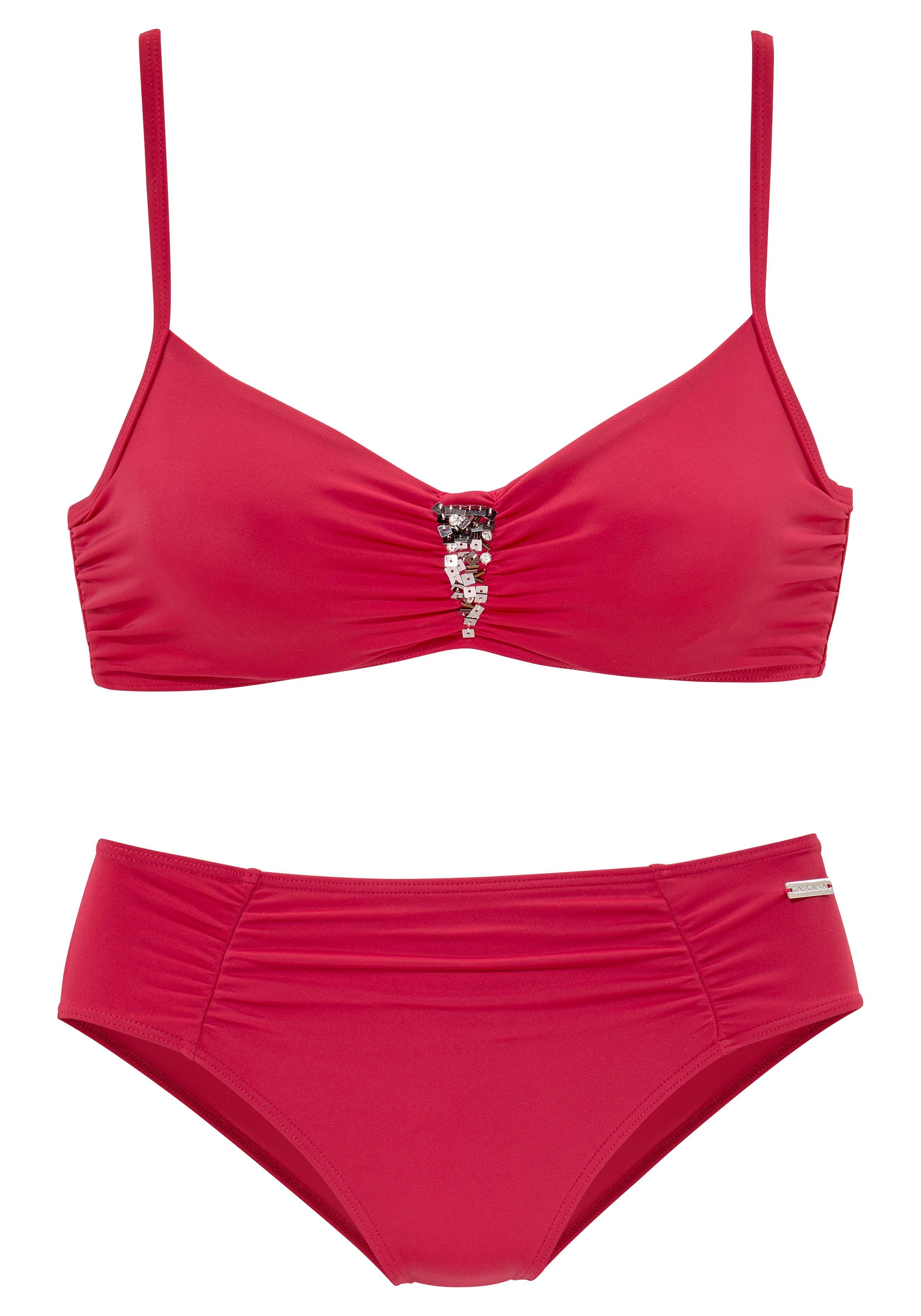 Shop LASCANA Bügel-Bikini, OTTO Online im Pailletten-Verzierung mit bestellen